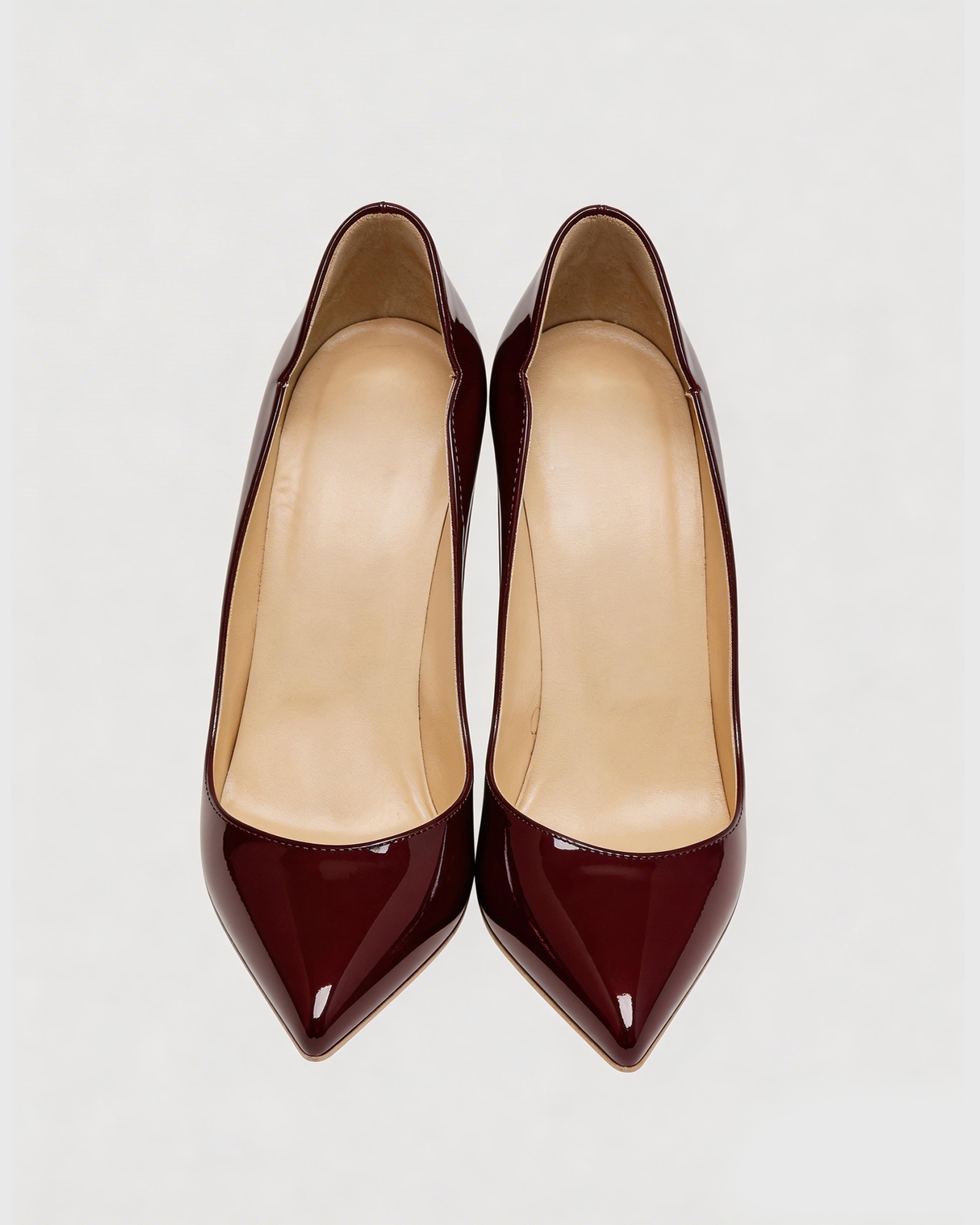 Maia Irregular Pumps In Wine