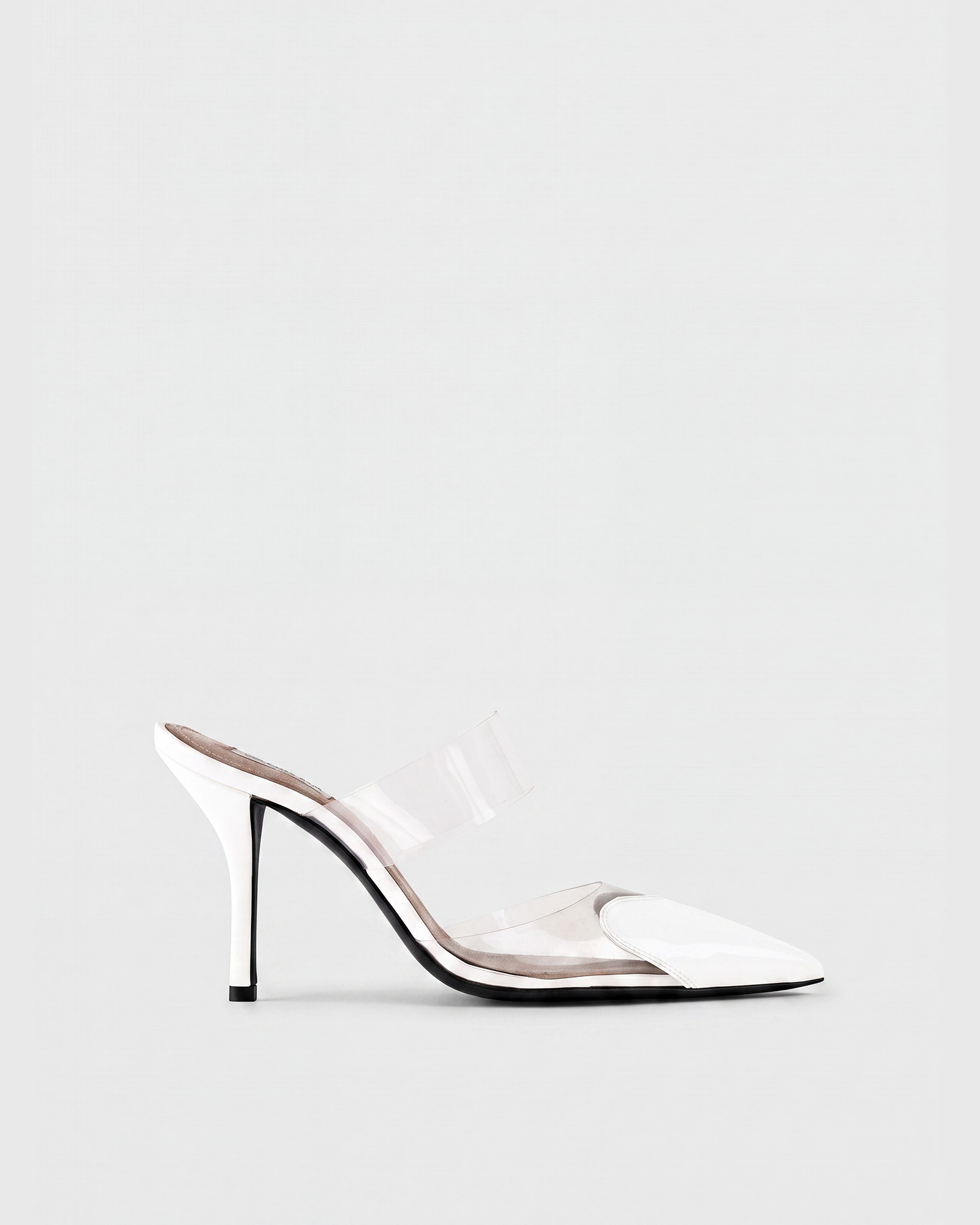 Nico Heart Toe Mules In White