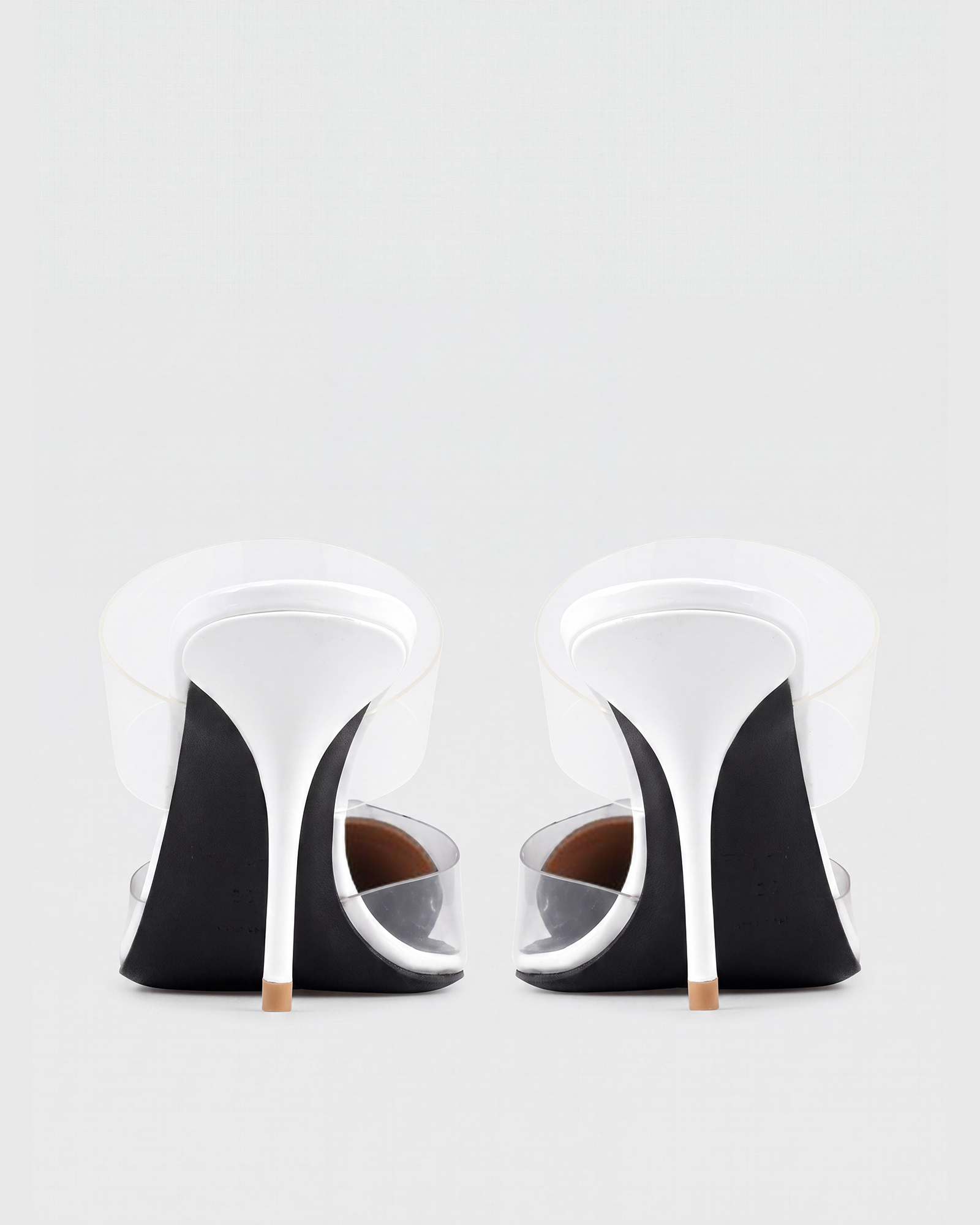 Nico Heart Toe Mules In White