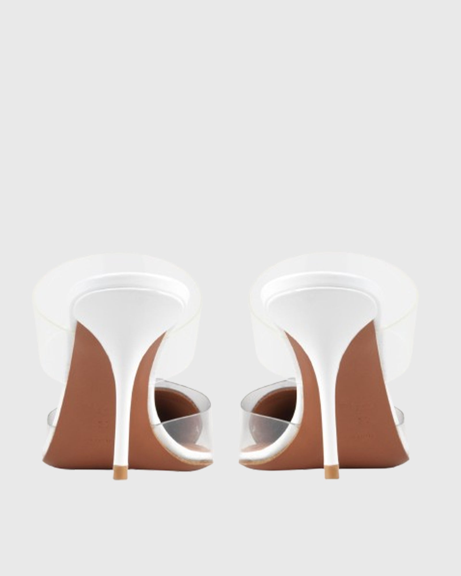 Nico Heart Toe Mules In White