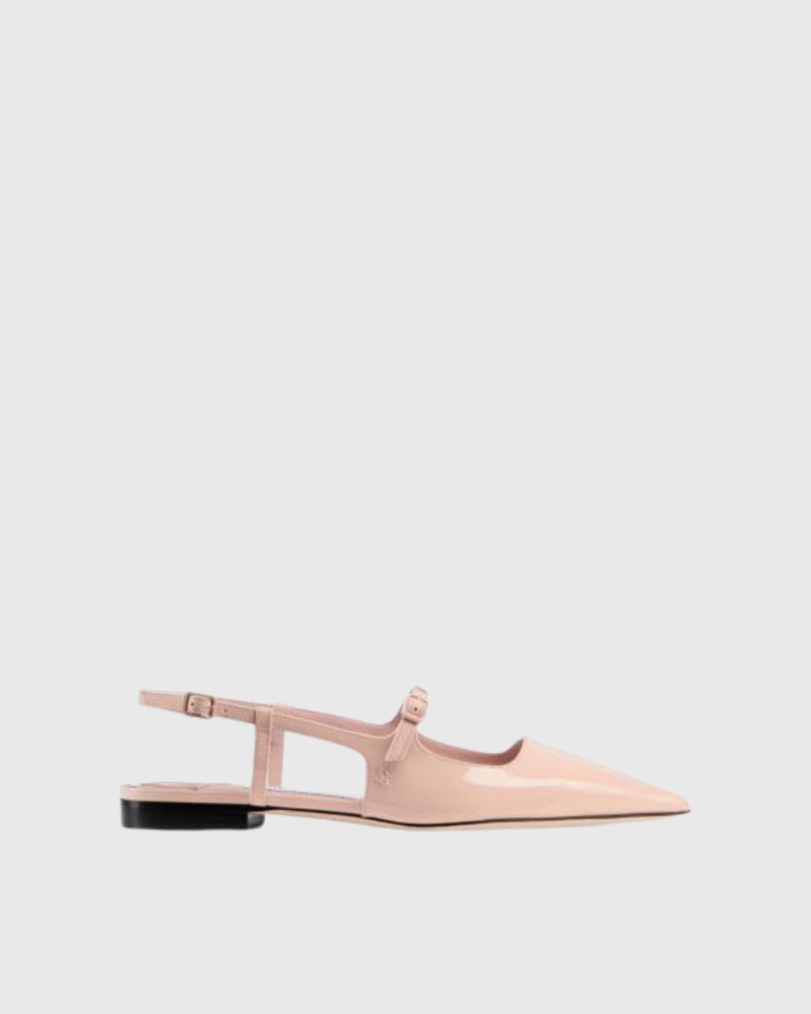 Nerina Pointed Toe Cut-Out Flats In Blush