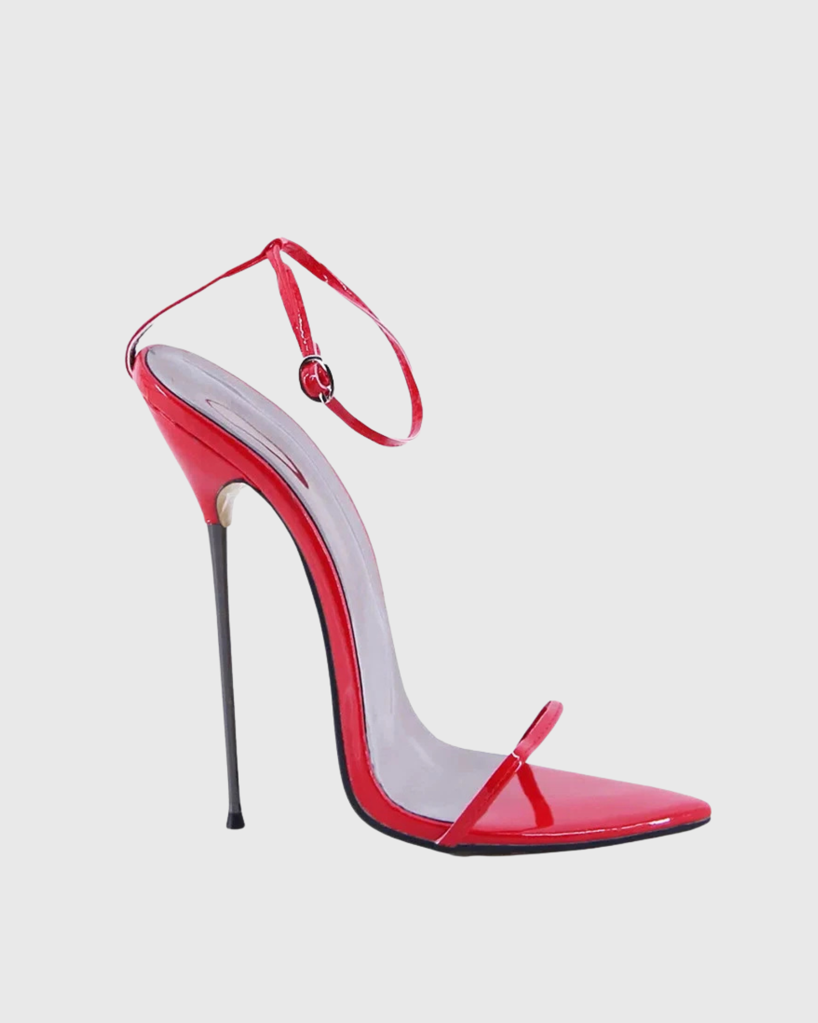 Jolie Fetish Strappy Heels In Red
