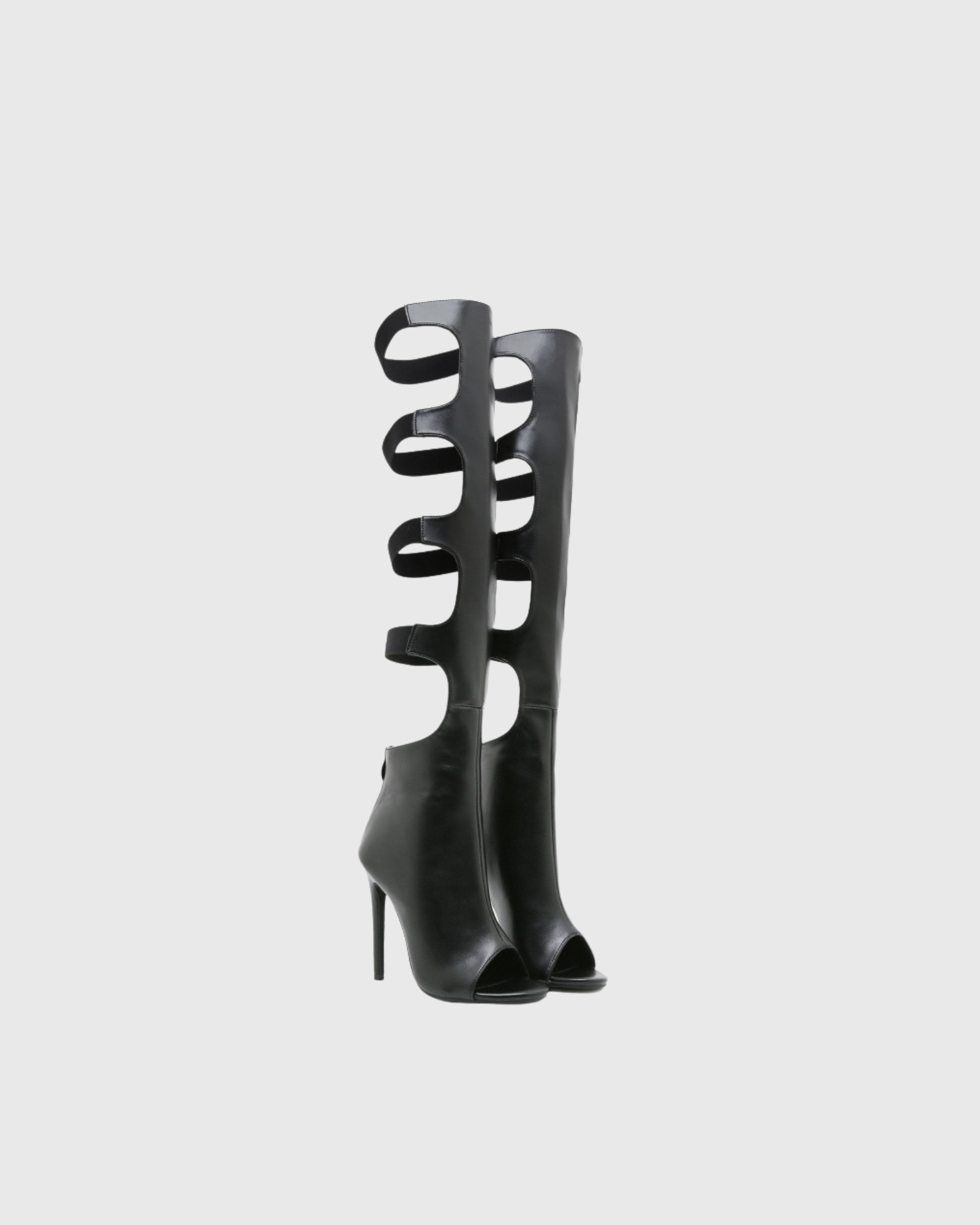 Edik Open Toe Cutout Gladiator Boots