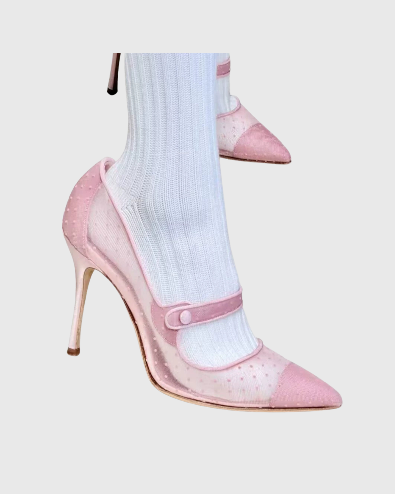 Lorita Dot Mesh Heels