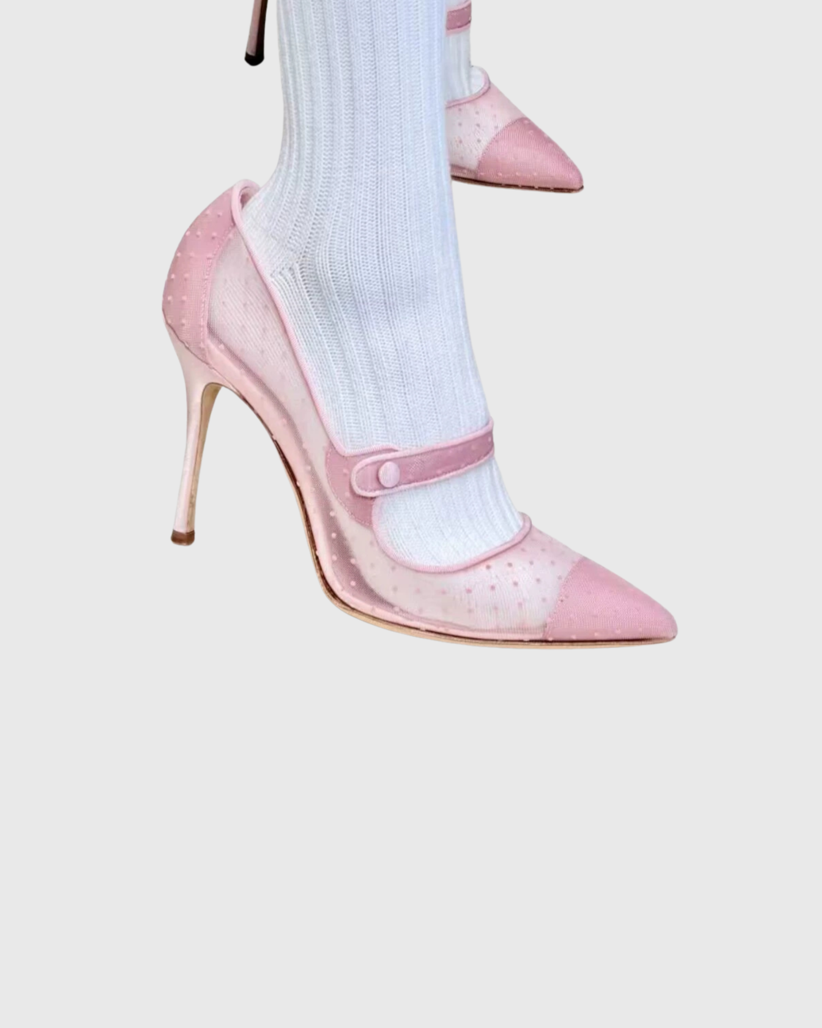Lorita Dot Mesh Heels