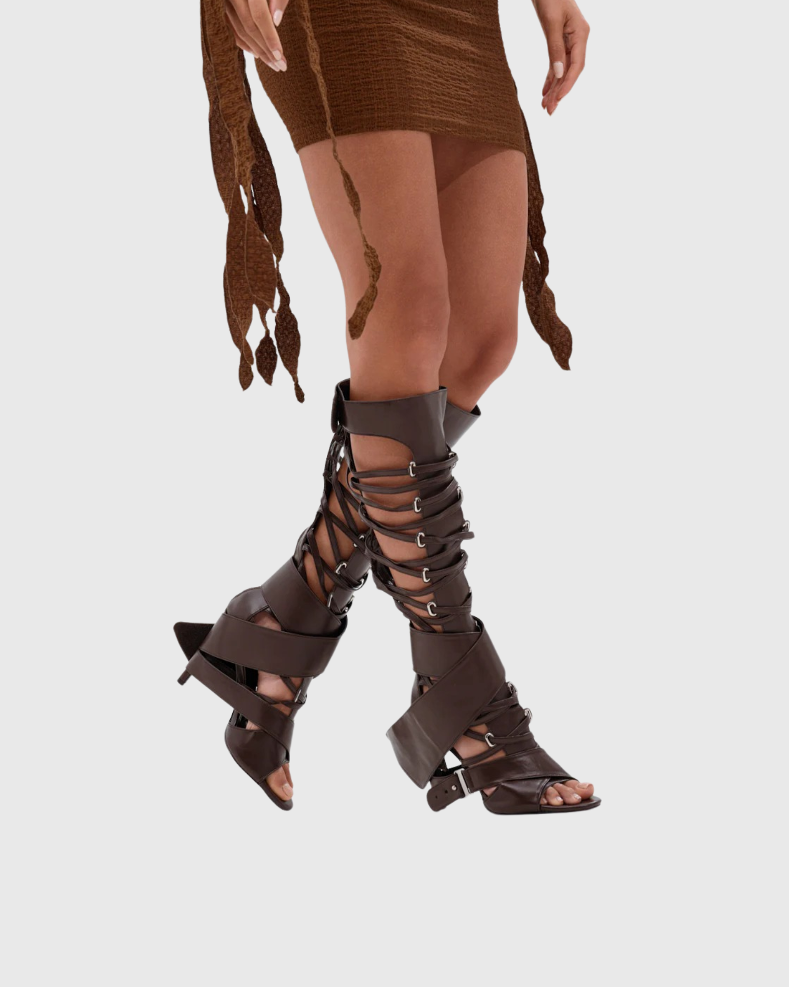Ellington Leather Lace Up Knee High Boots