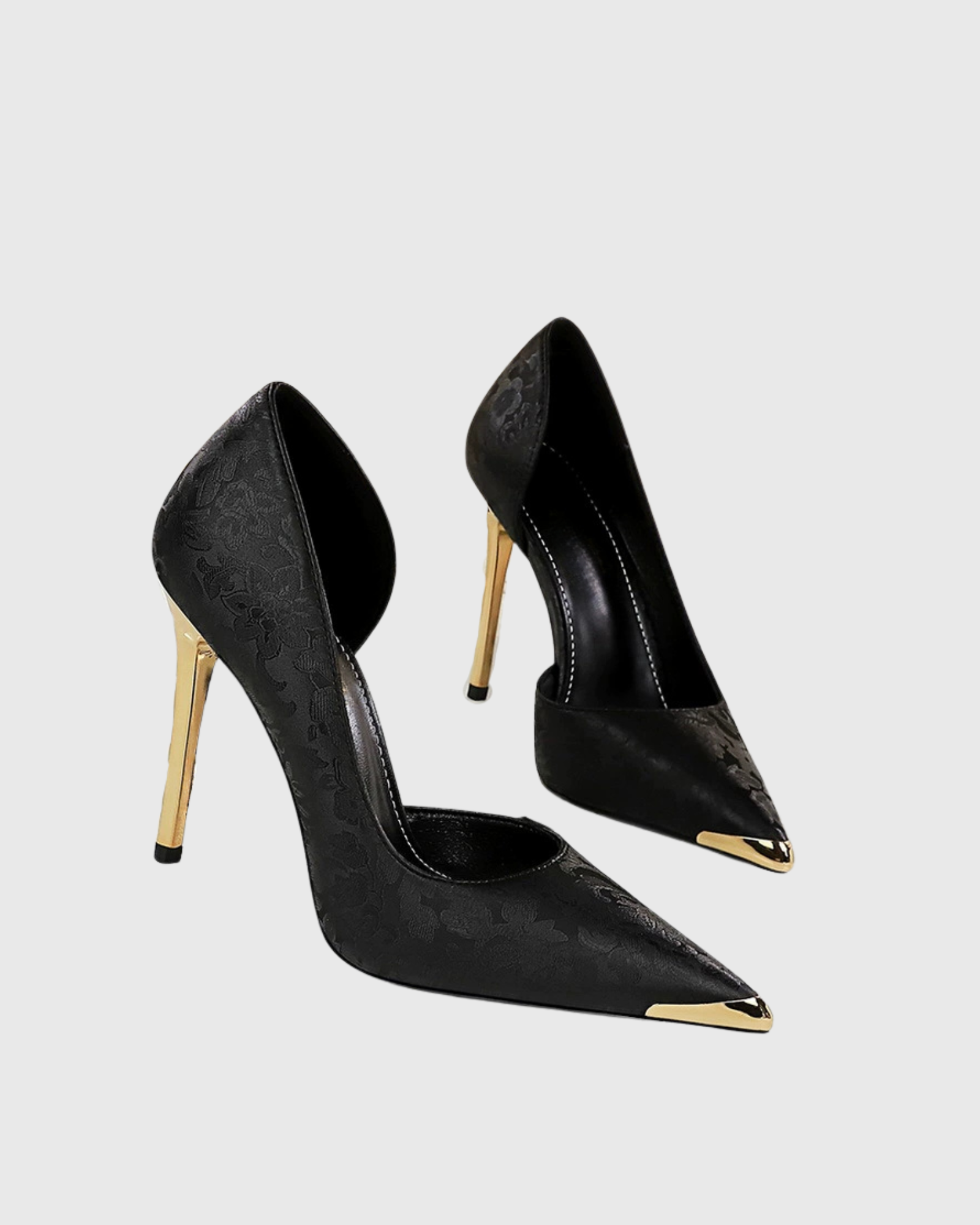 Sidney Jacquard Pumps In Black