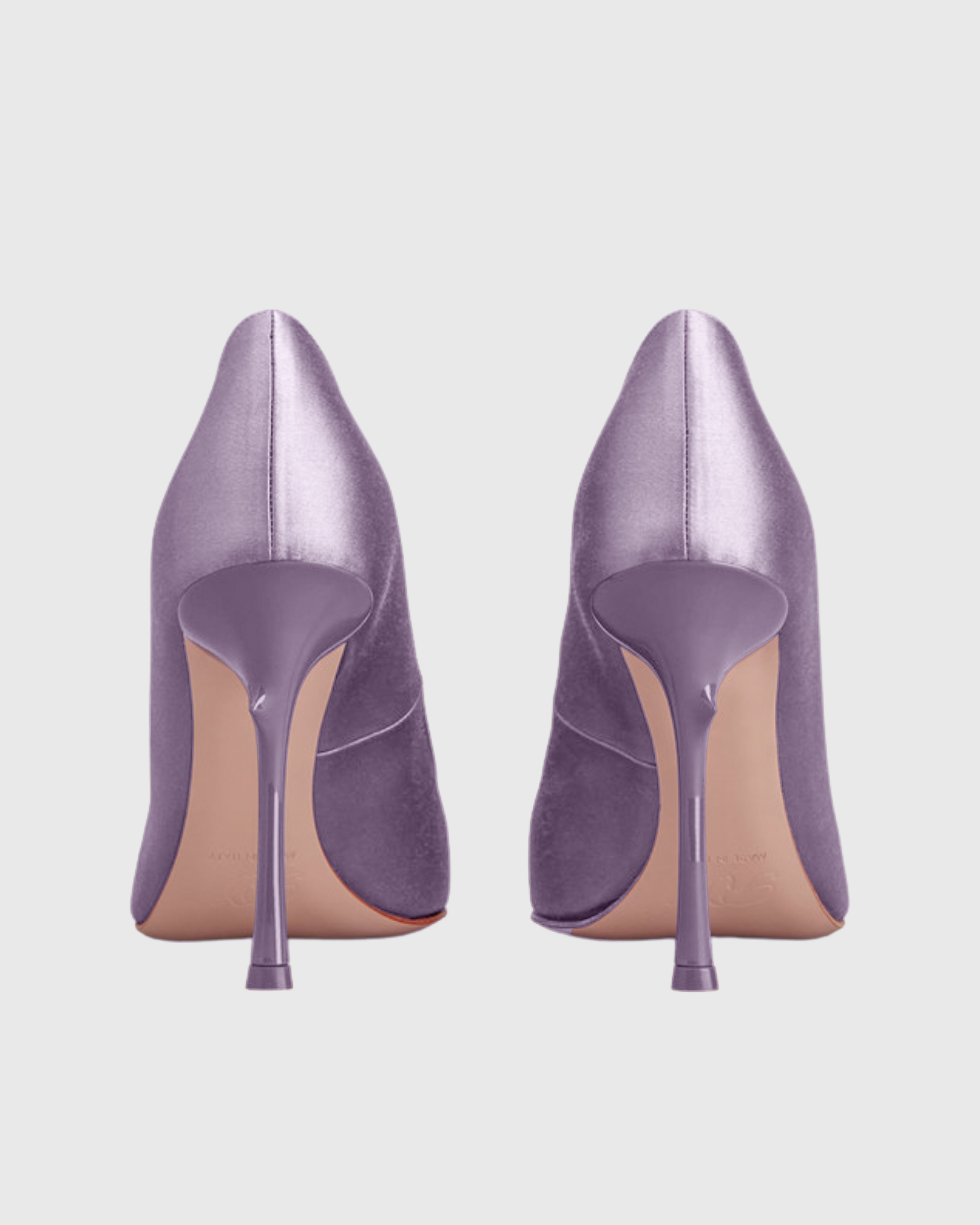 Sage Rose Satin Pumps In Violet