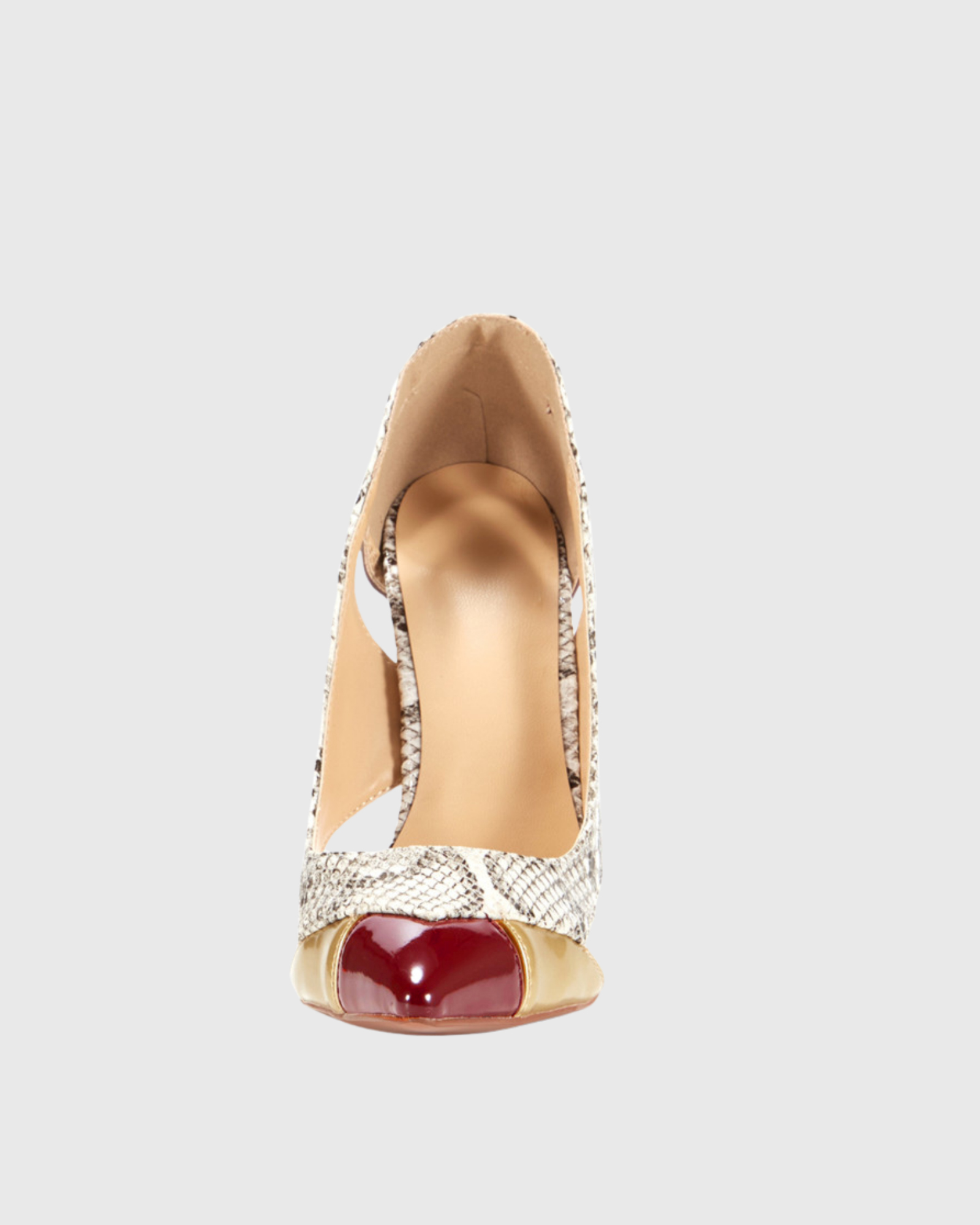 Saima Snake Print Cutout Pumps