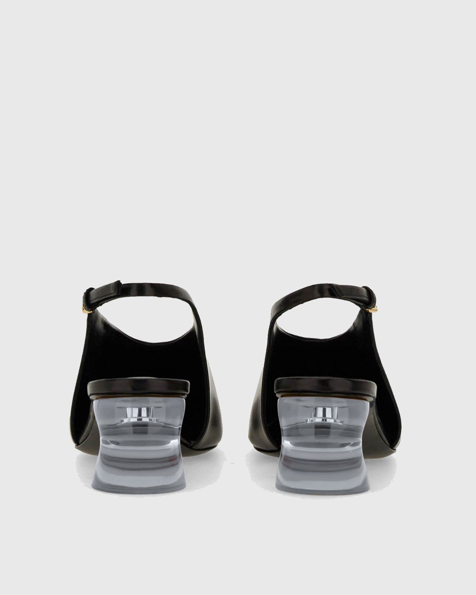 Seda Slingback Abstract Heels In Black