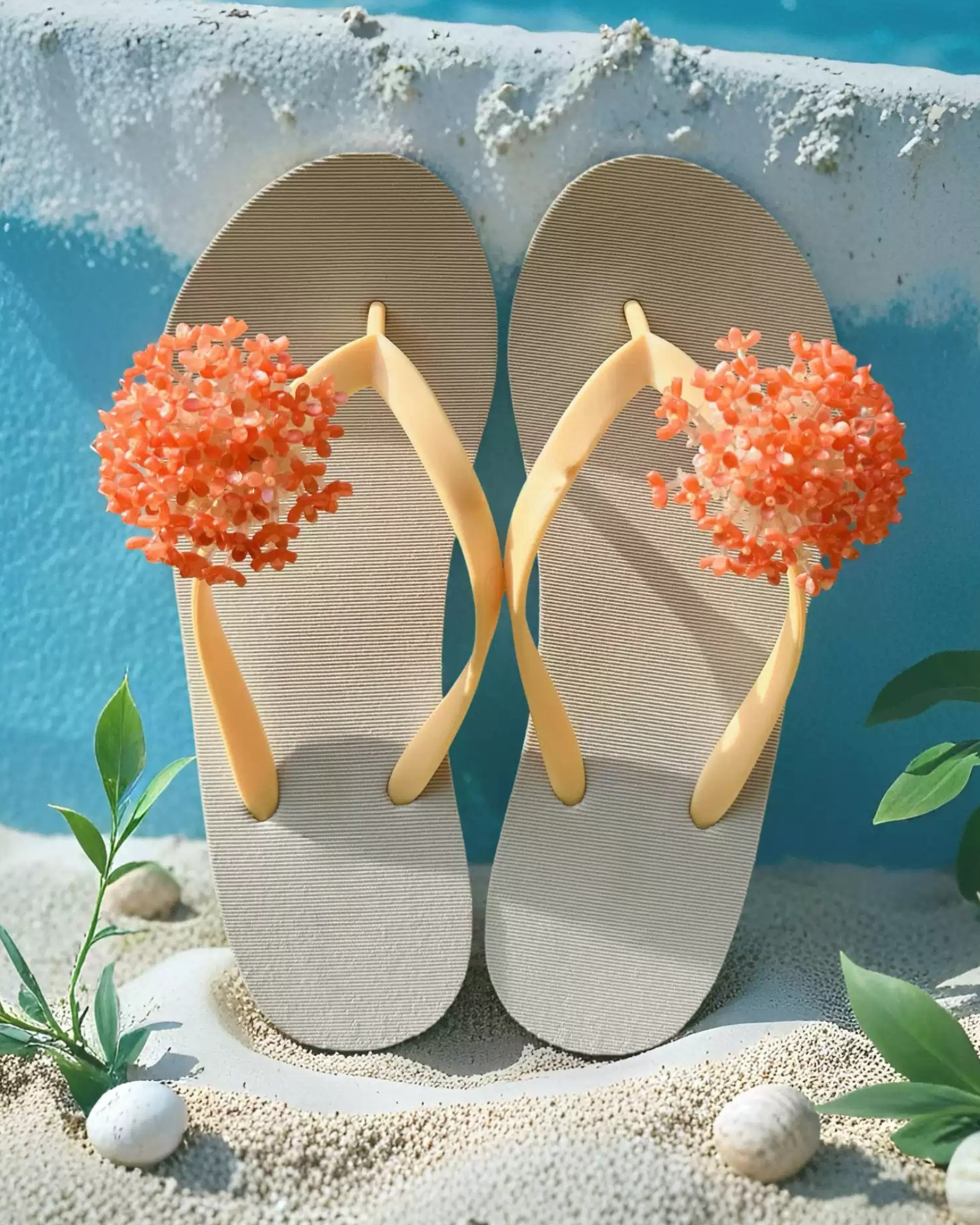  Janja Floral Thong Slippers