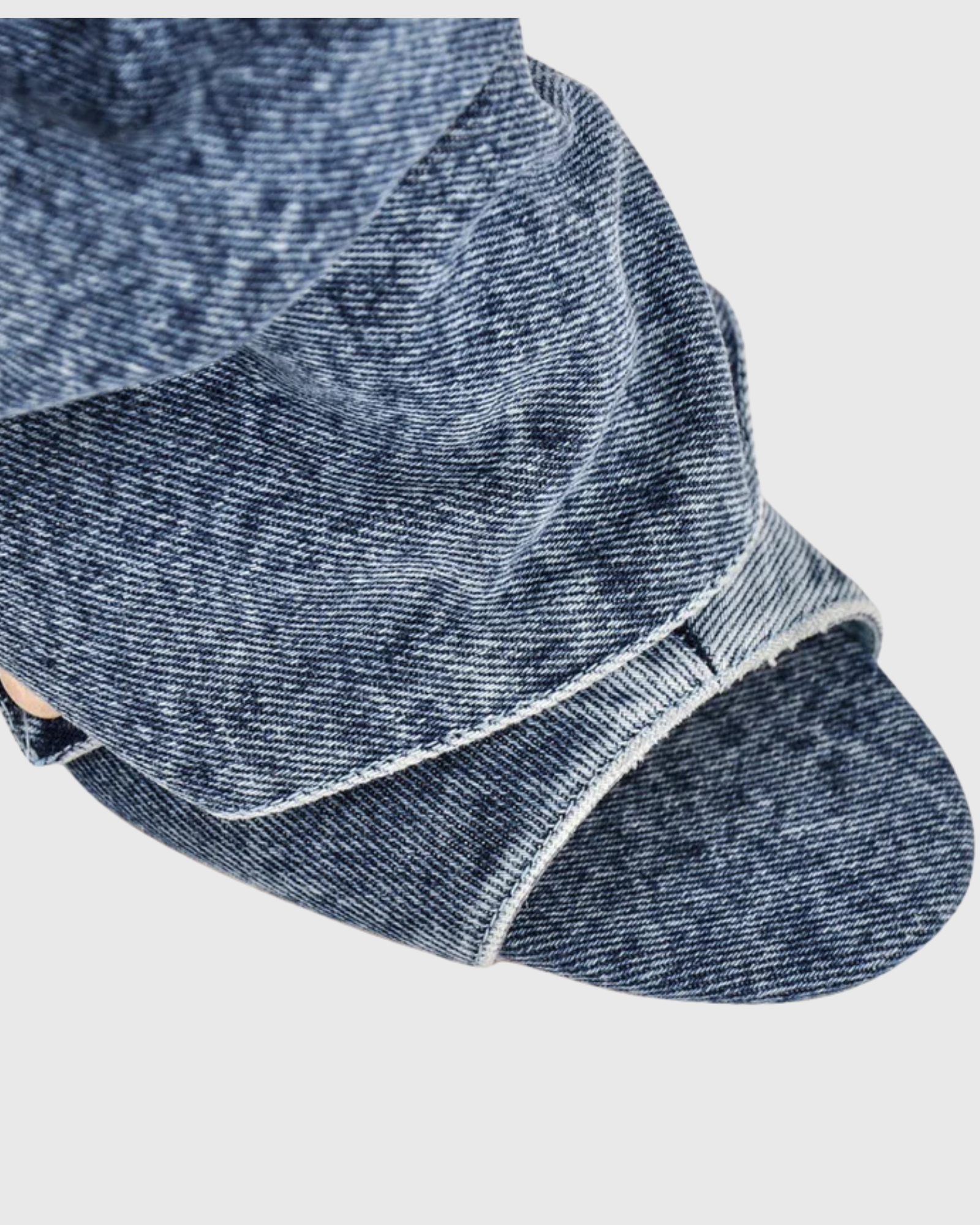 Santa Rivet Open Toe Denim Boots In Blue