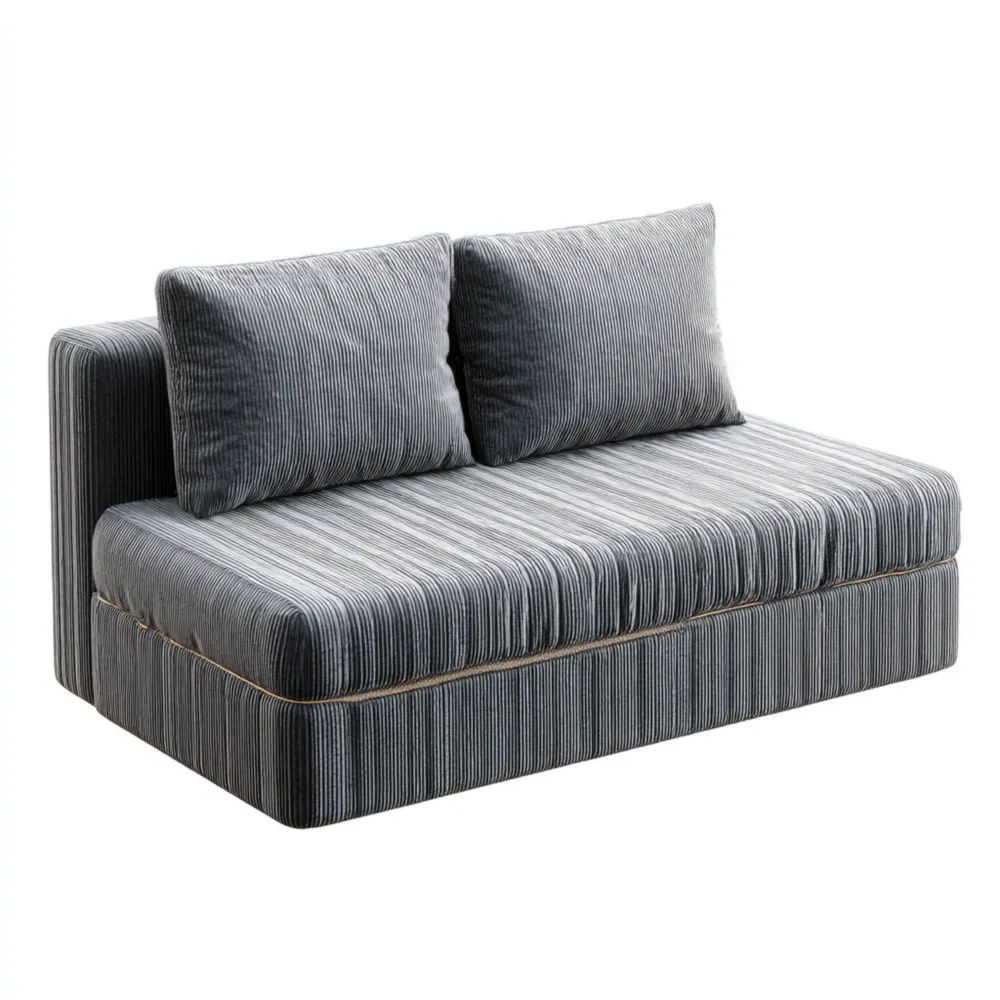 2-Sitzer-Sofa Cordstoff 160x80x75 cm - Dunkelgrau - Modernes Design-stillavio