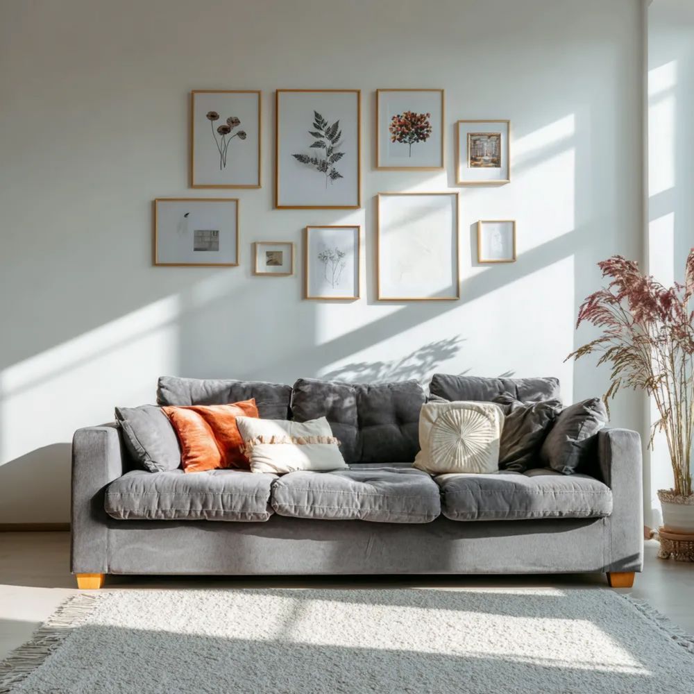 3-Sitzer-Sofa Stoff 200x90x85 cm - Dunkelgrau - Modernes Design-stillavio