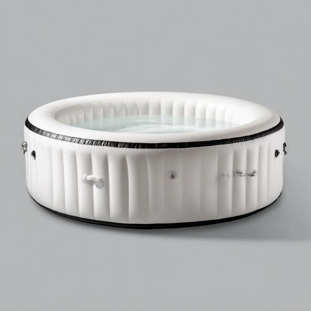 Aufblasbarer Whirlpool PVC 180x180x65 cm - Weiß-stillavio