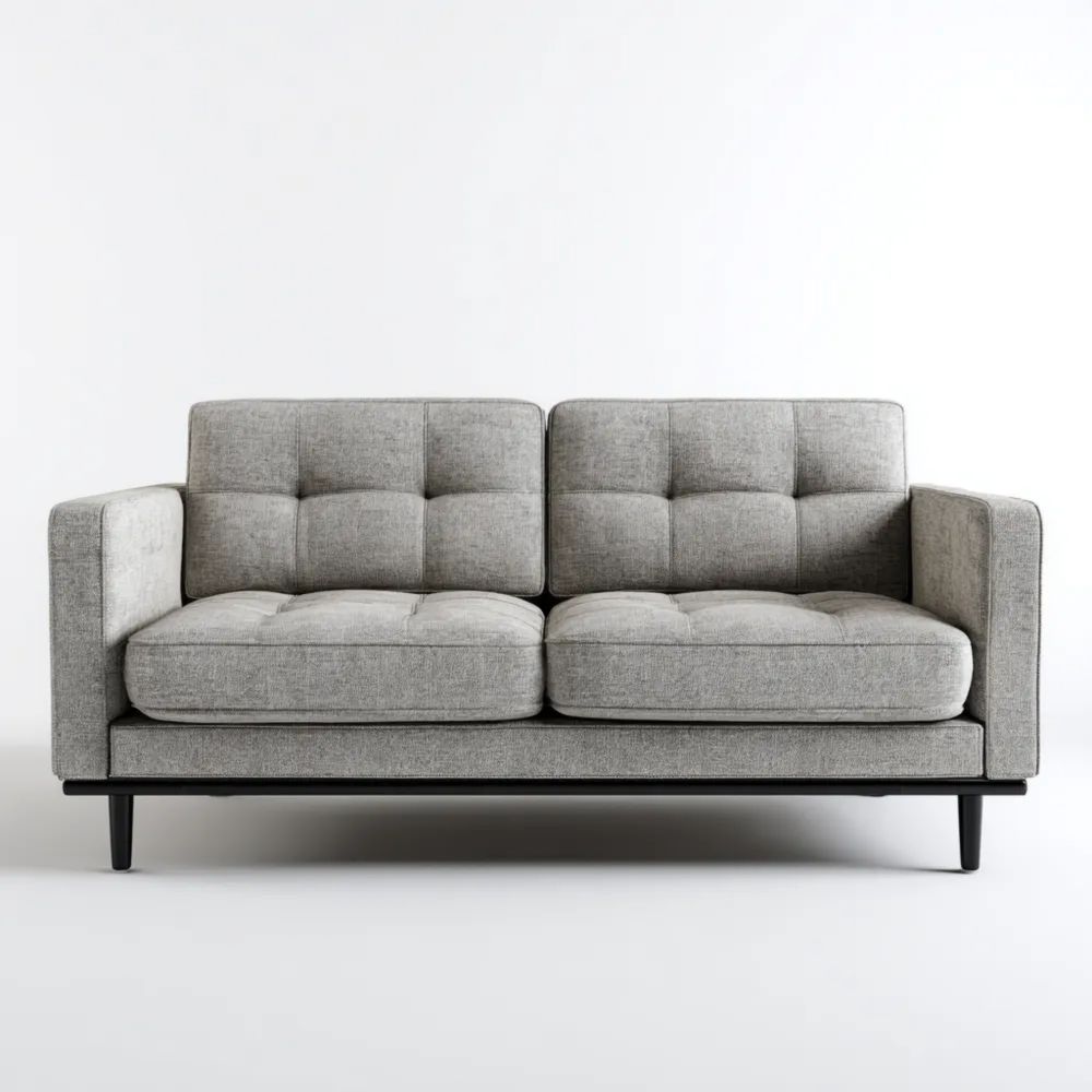 2-Sitzer-Sofa Stoff 150x85x80 cm - Hellgrau - Moderner Stil-stillavio