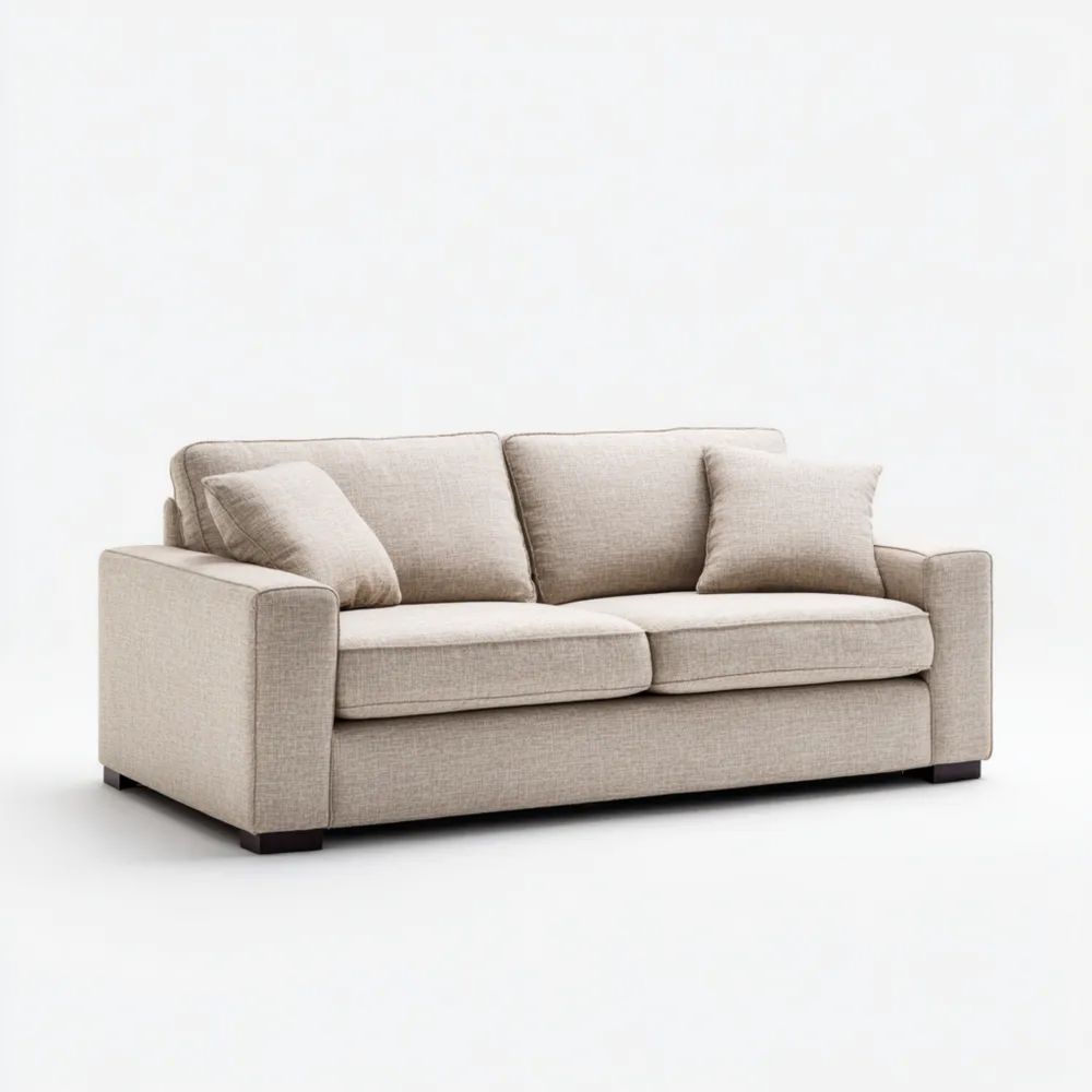 2-Sitzer-Sofa Stoff 200x95x85 cm - Beige-stillavio