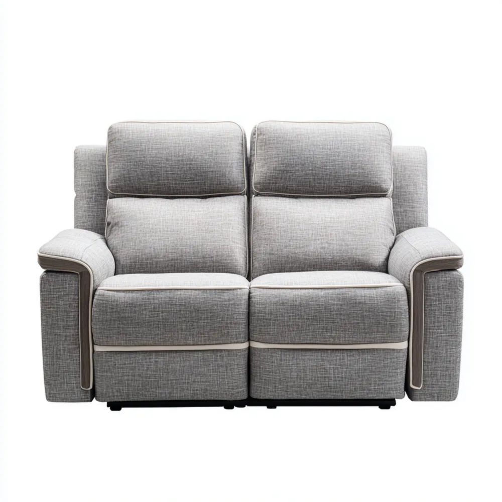 2-Sitzer-Sofa Stoff 150x85x100 cm – Hellgrau – Modernes Design-easeanova