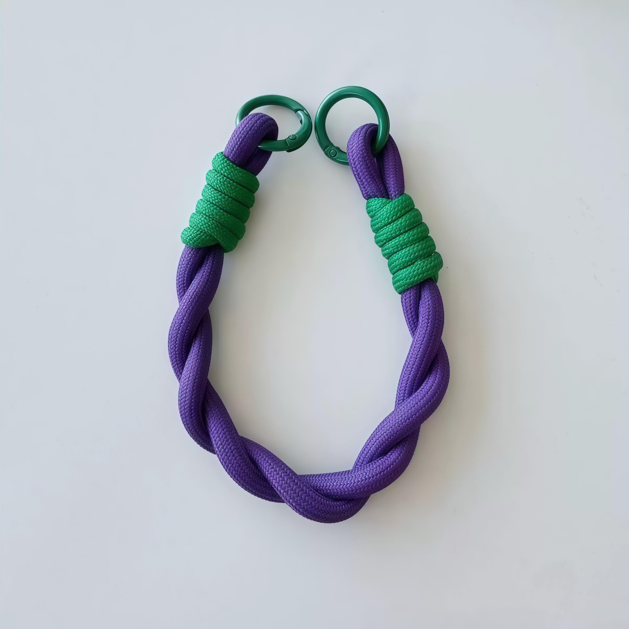 Patterned Double-Ring Lanyard
