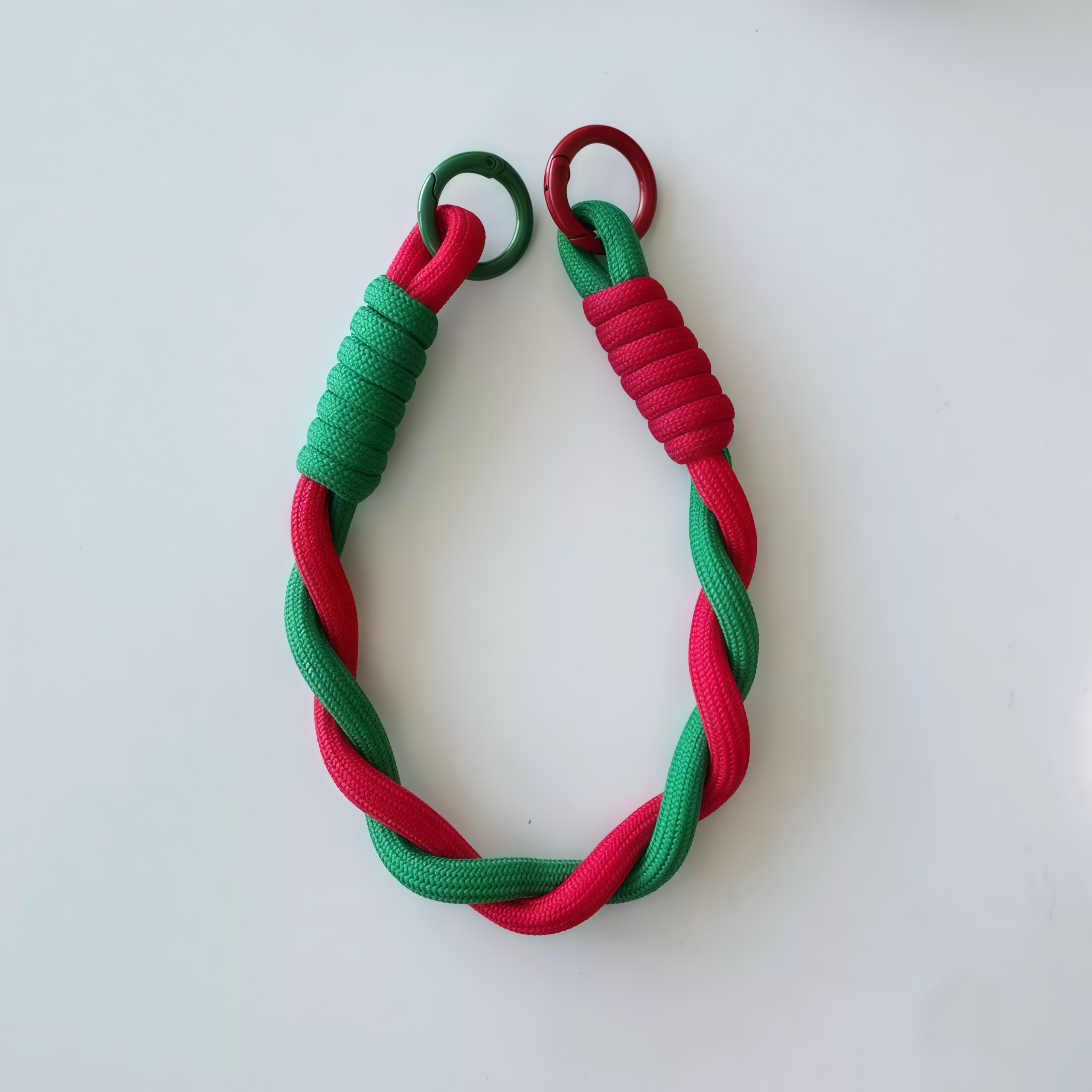Patterned Double-Ring Lanyard