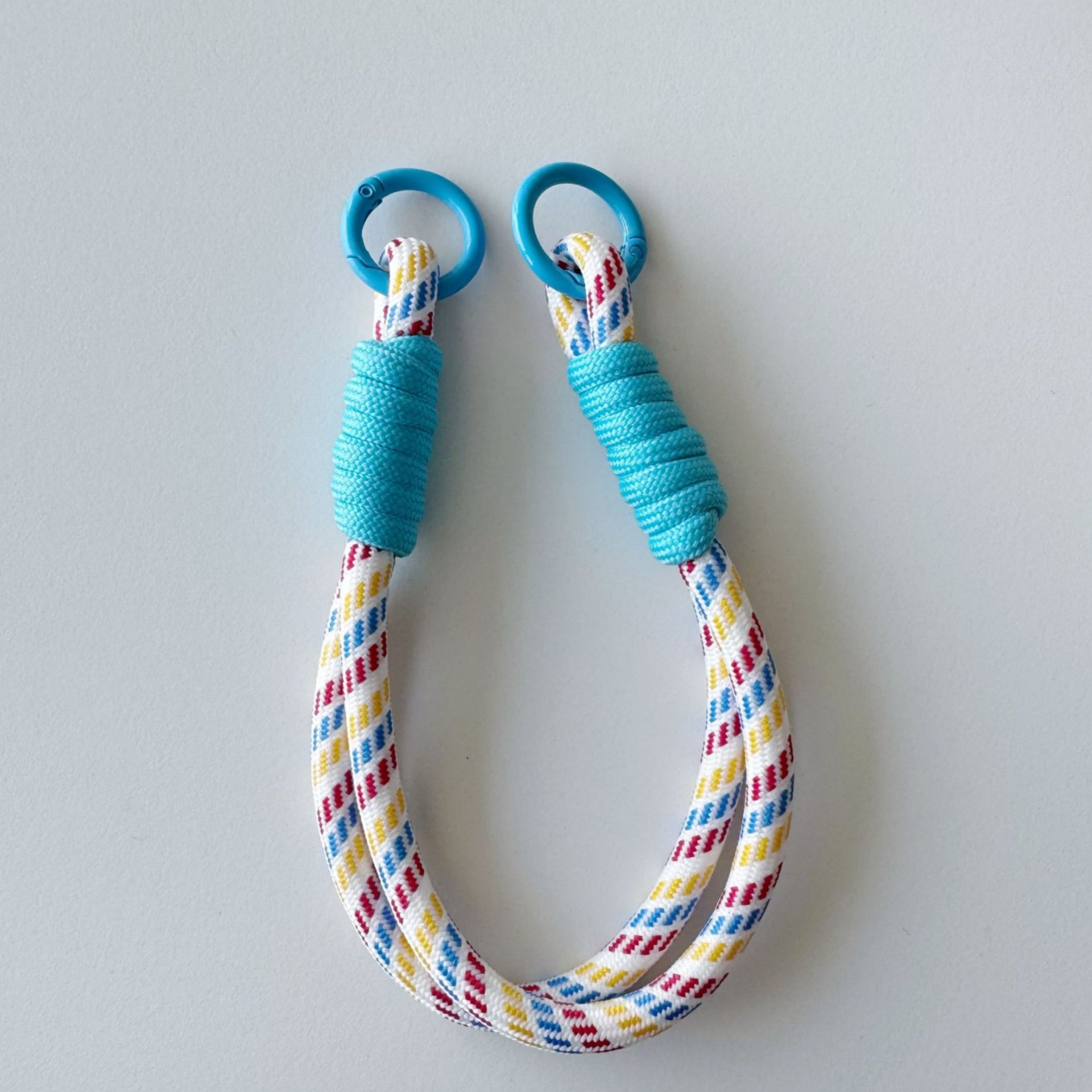 Patterned Double-Ring Lanyard