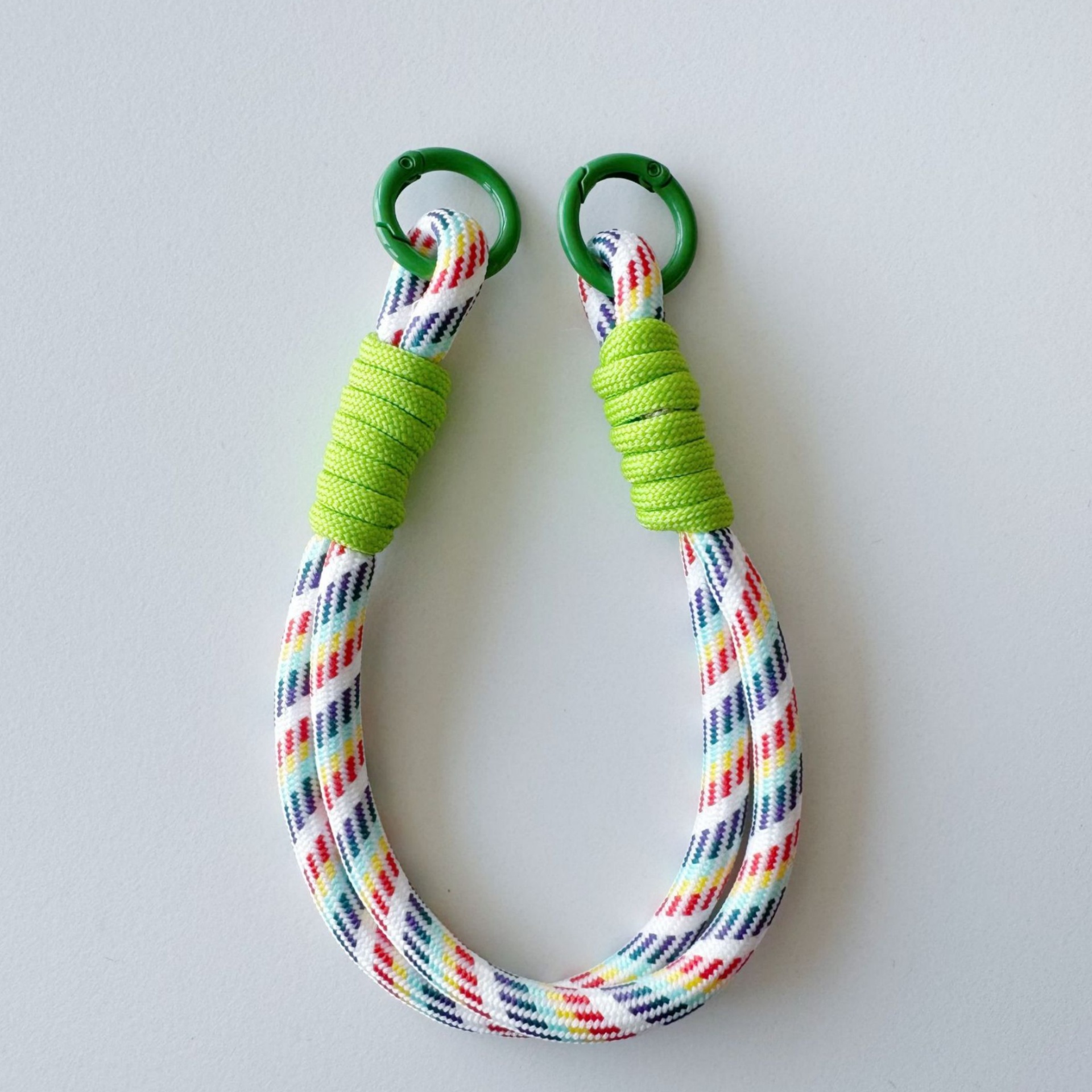 Patterned Double-Ring Lanyard