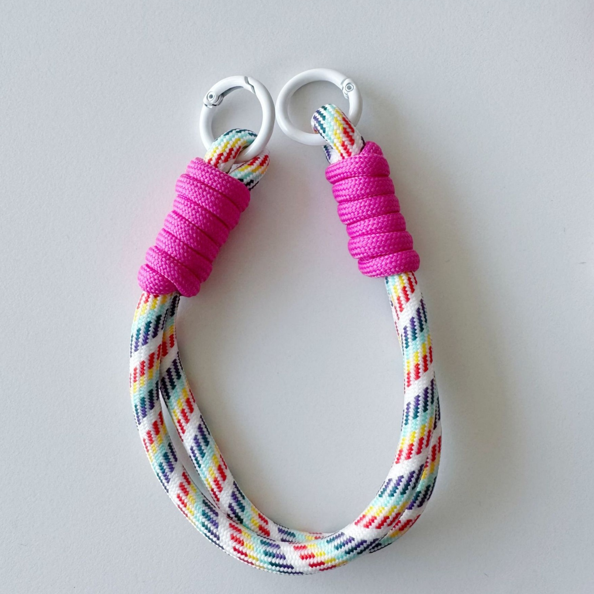 Patterned Double-Ring Lanyard