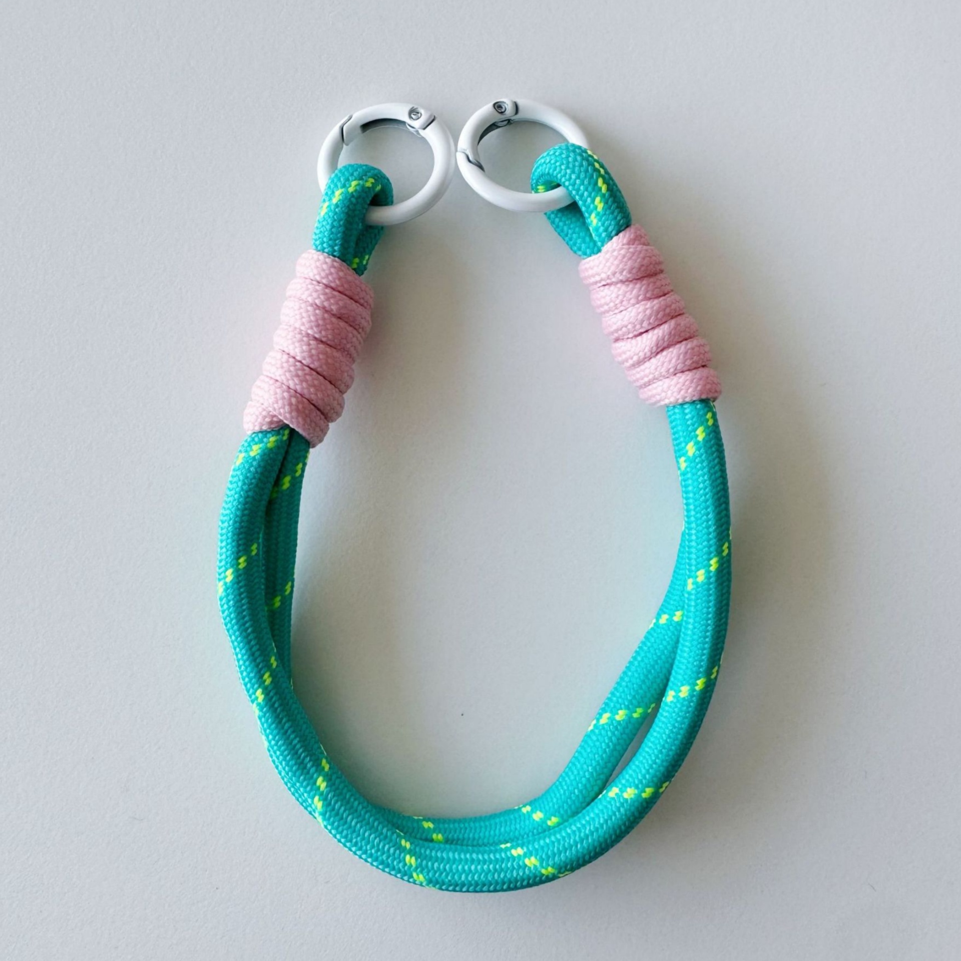 Patterned Double-Ring Lanyard