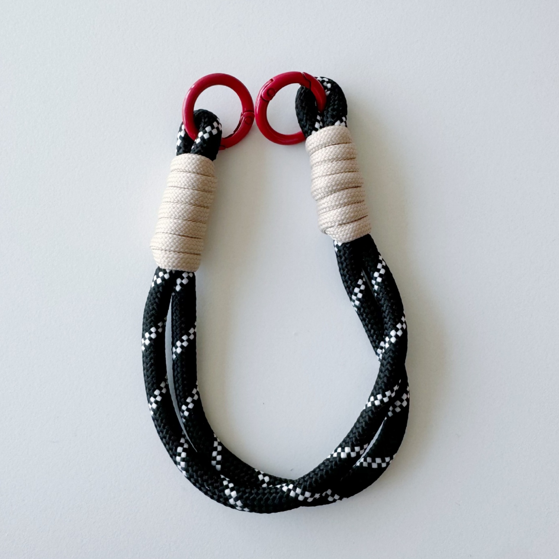 Patterned Double-Ring Lanyard