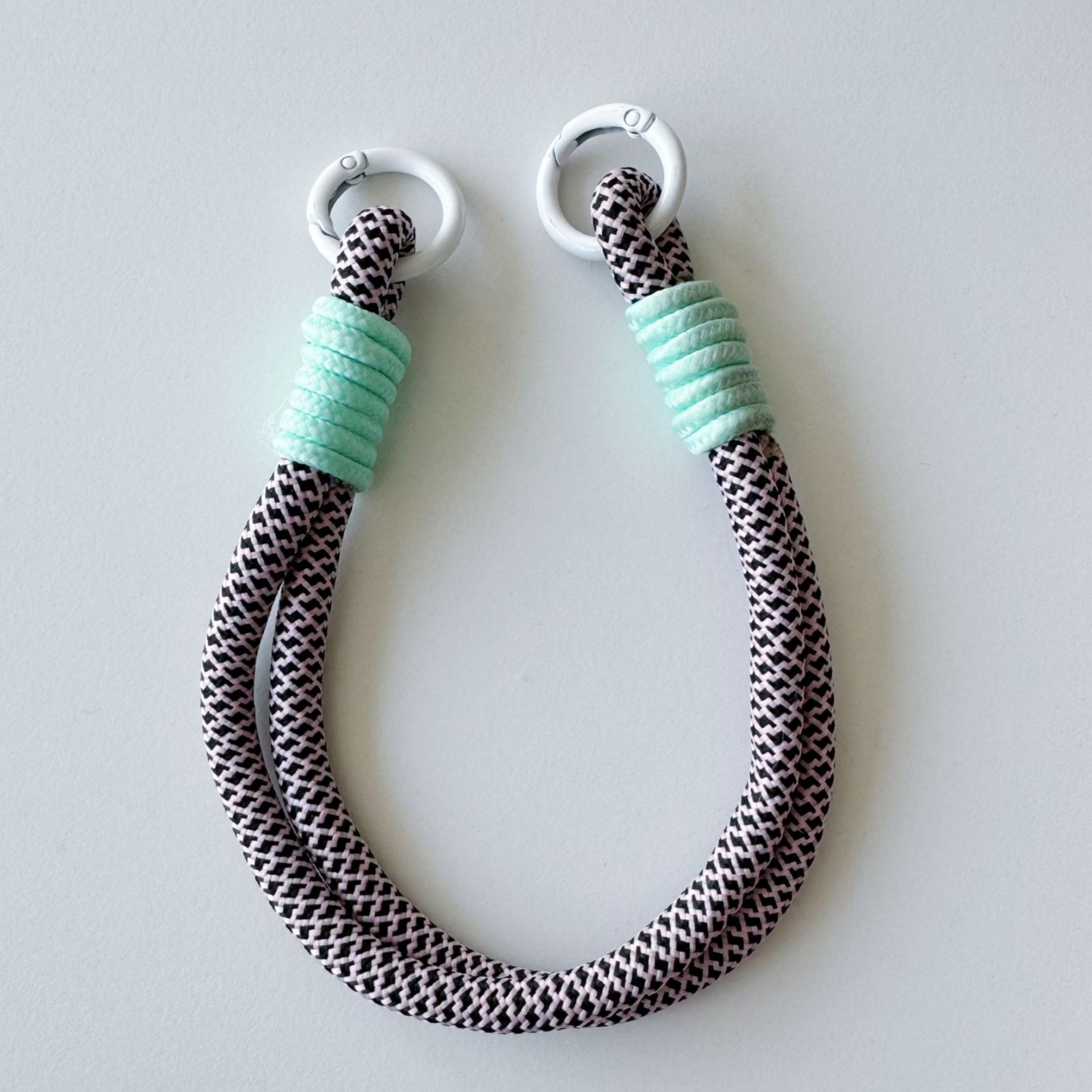 Patterned Double-Ring Lanyard