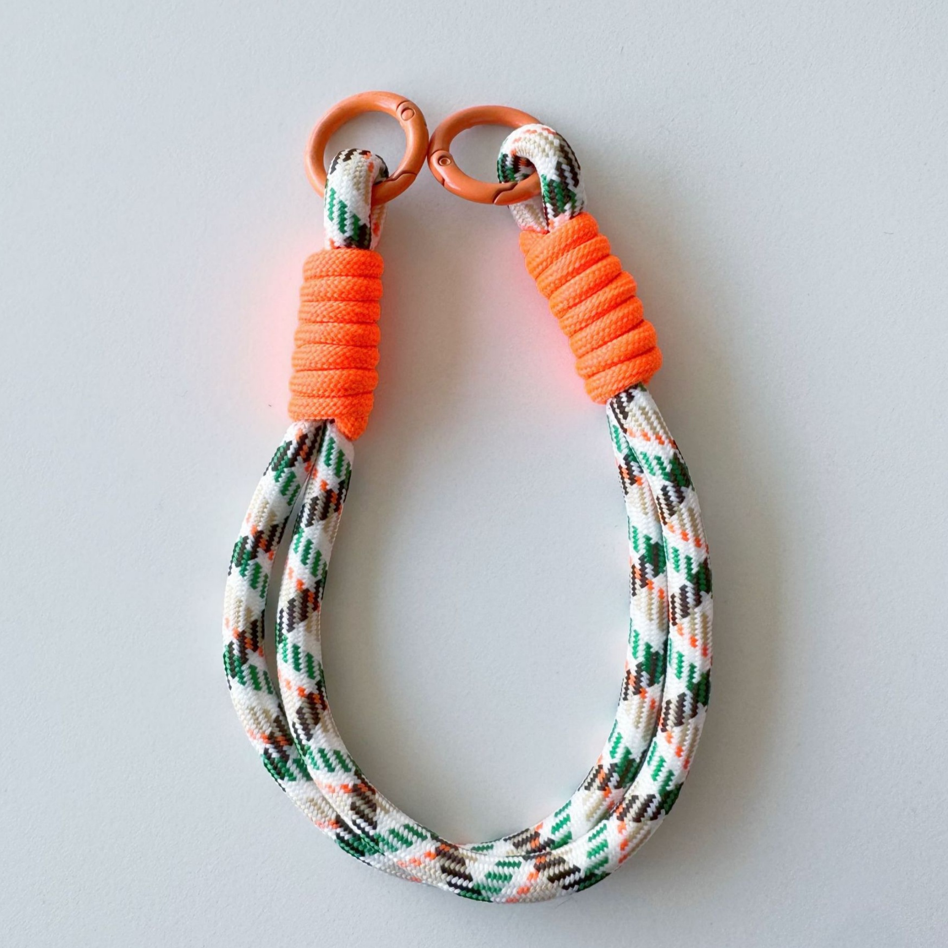 Patterned Double-Ring Lanyard