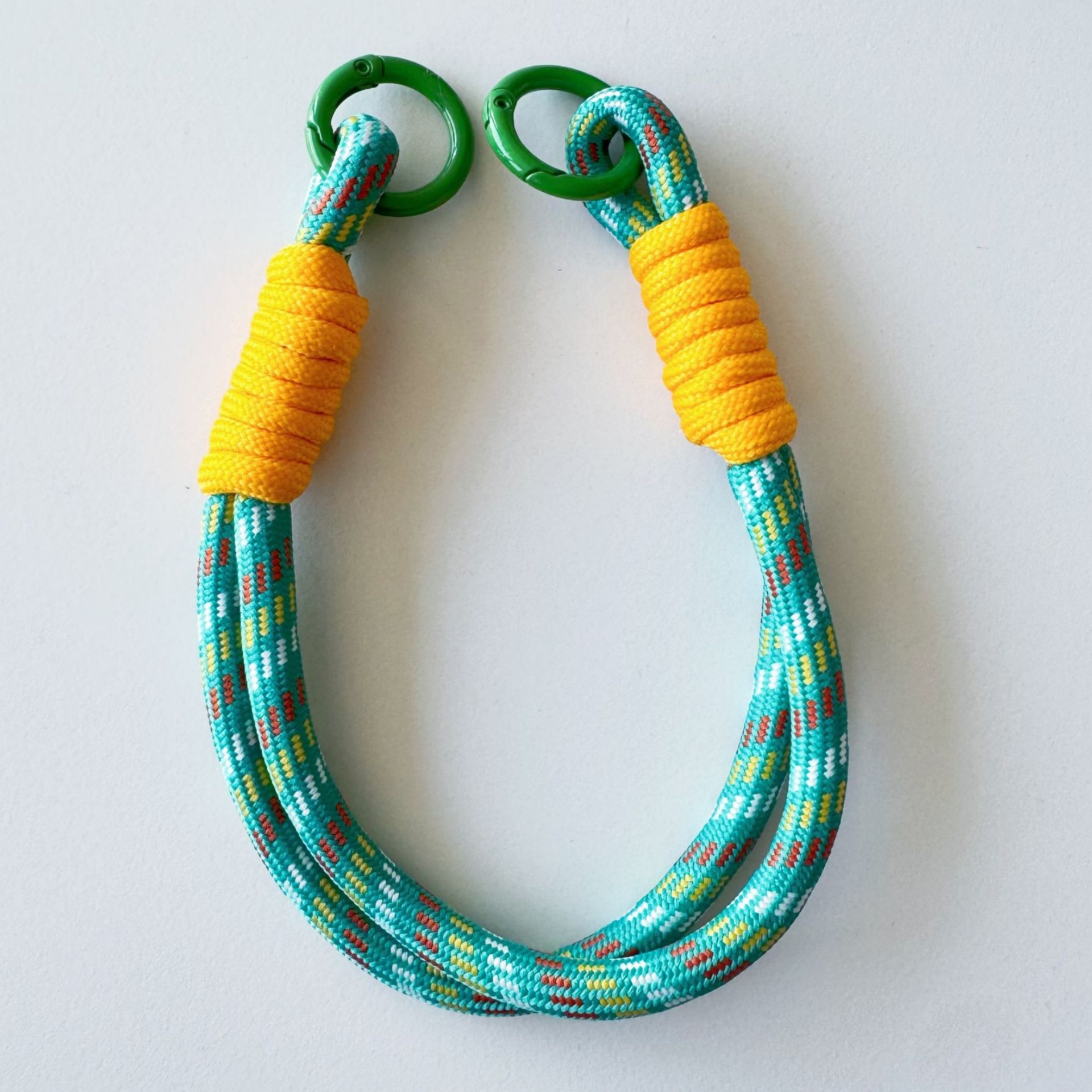 Patterned Double-Ring Lanyard