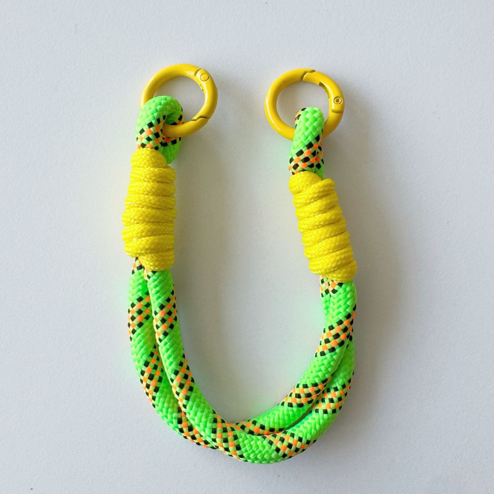 Patterned Double-Ring Lanyard