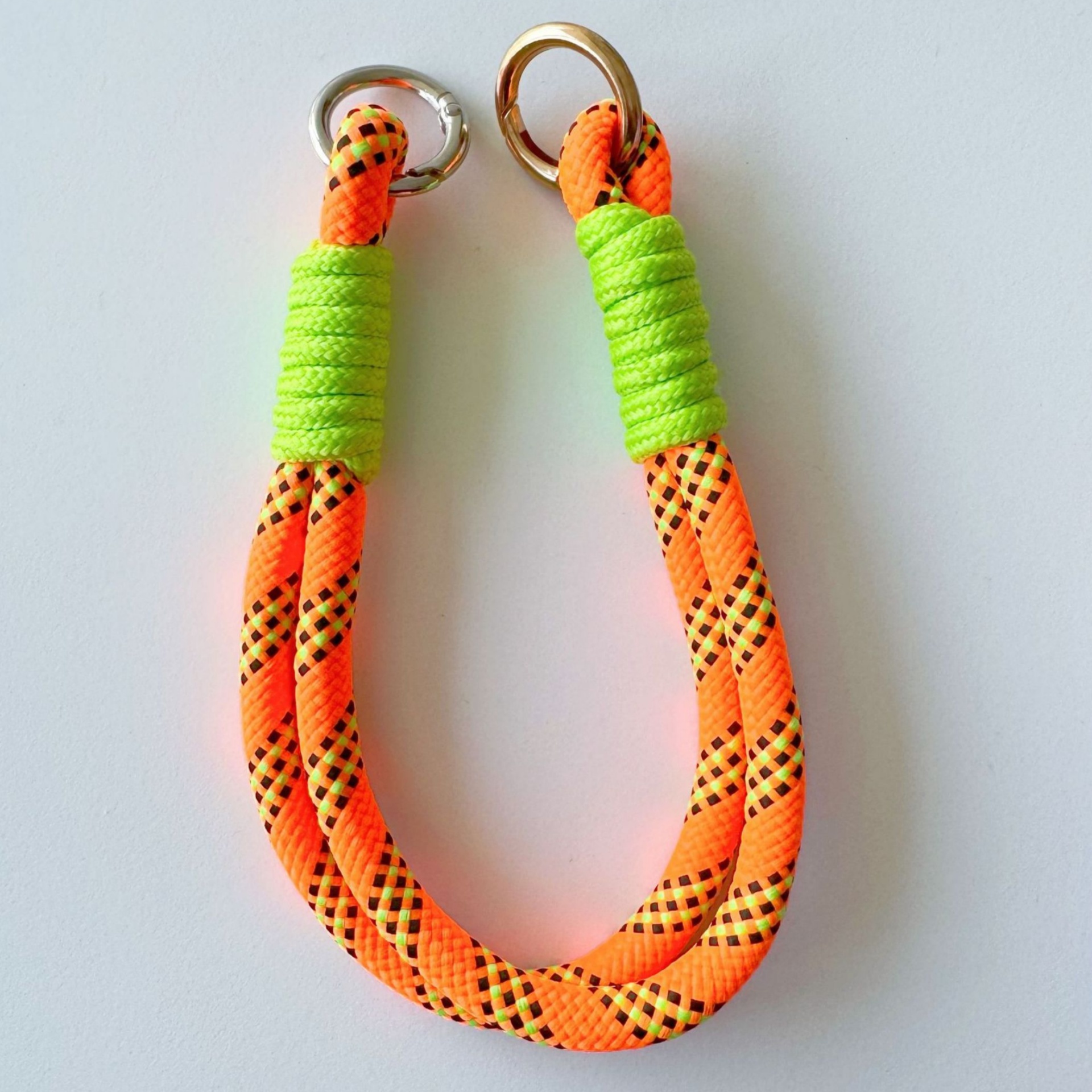 Patterned Double-Ring Lanyard