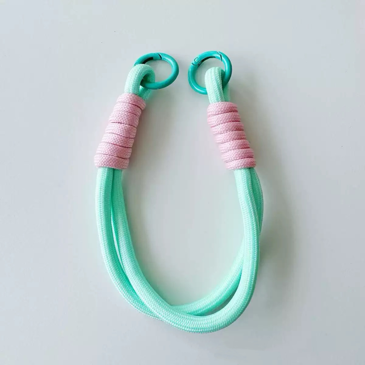 Patterned Double-Ring Lanyard
