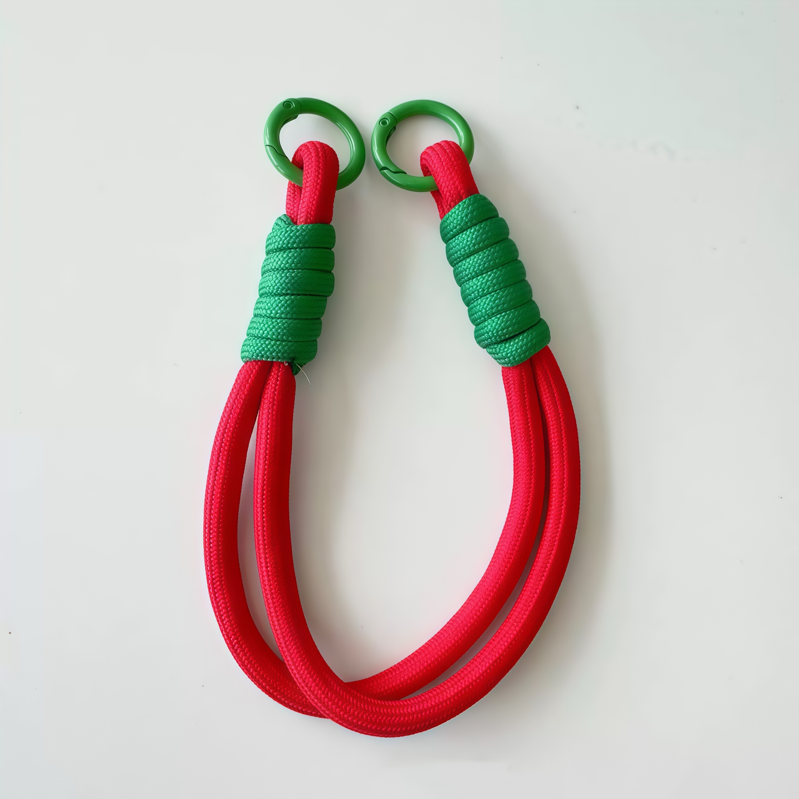 Patterned Double-Ring Lanyard