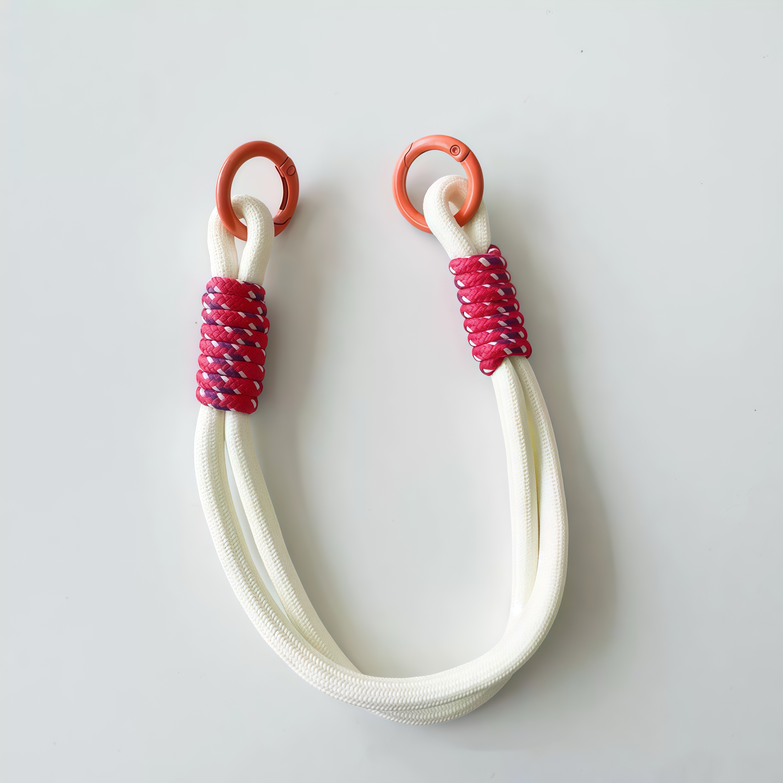 Patterned Double-Ring Lanyard