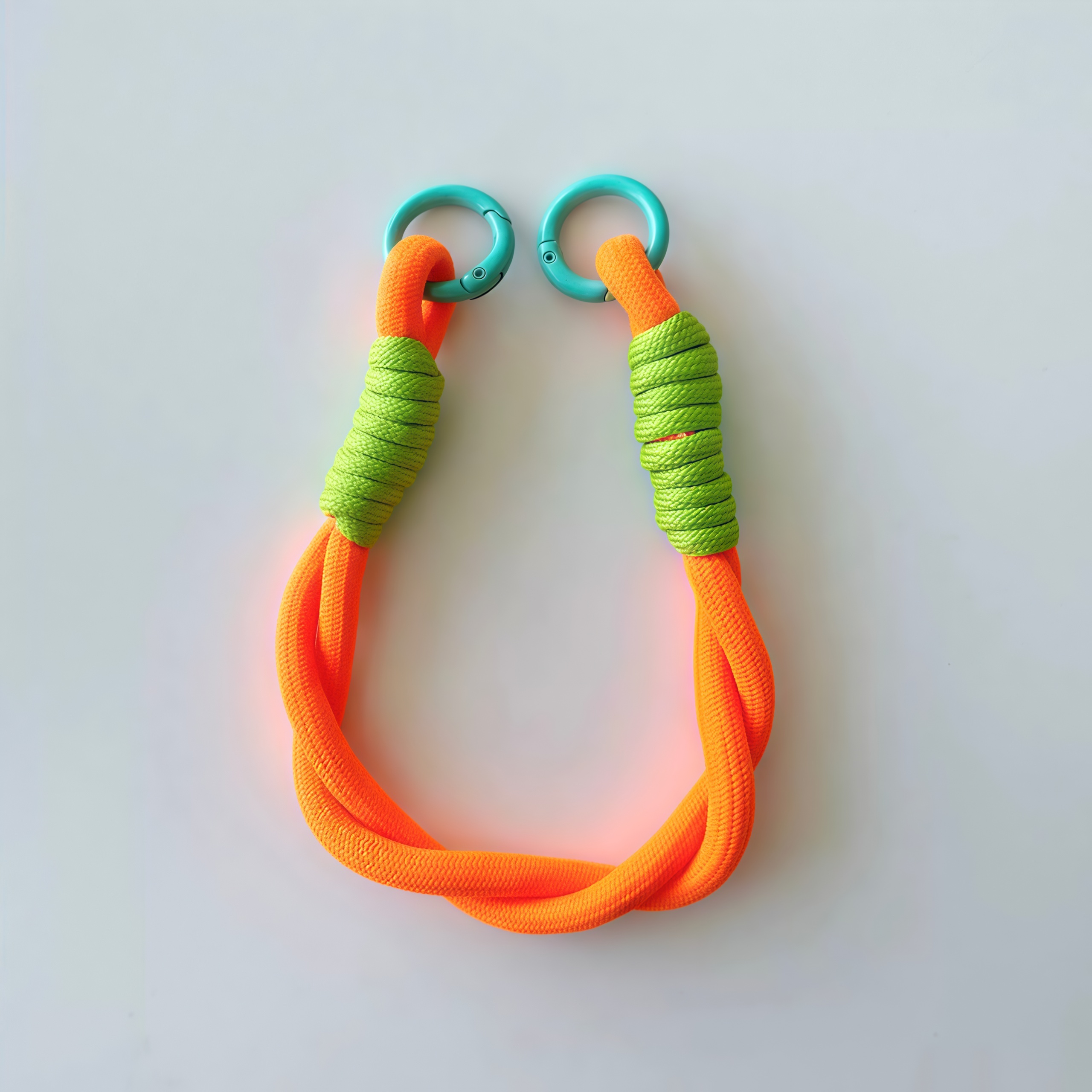 Patterned Double-Ring Lanyard