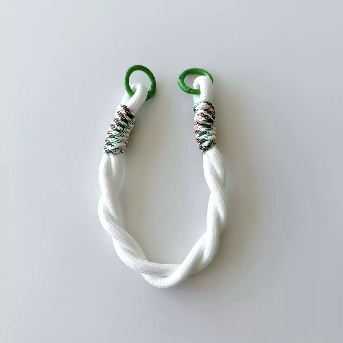 Patterned Double-Ring Lanyard