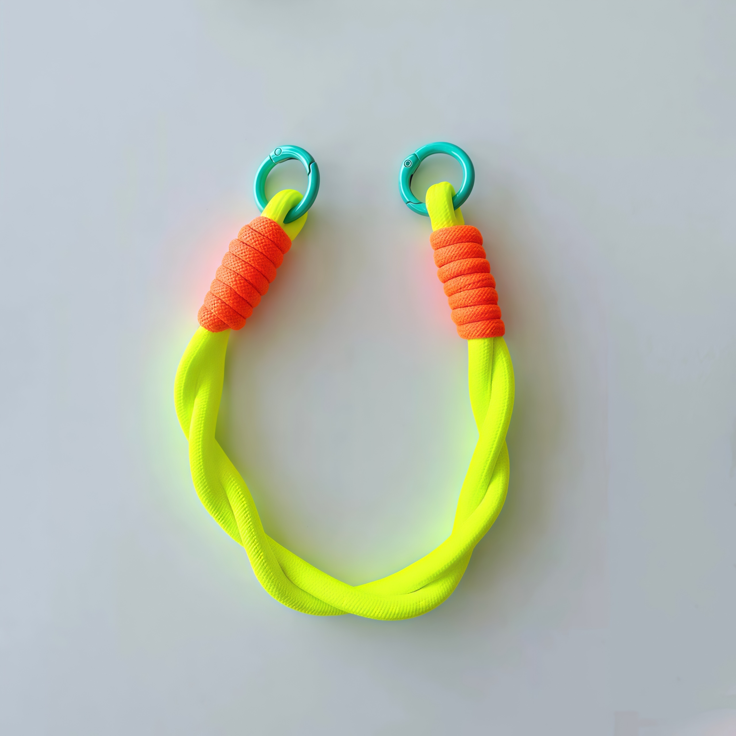 Patterned Double-Ring Lanyard