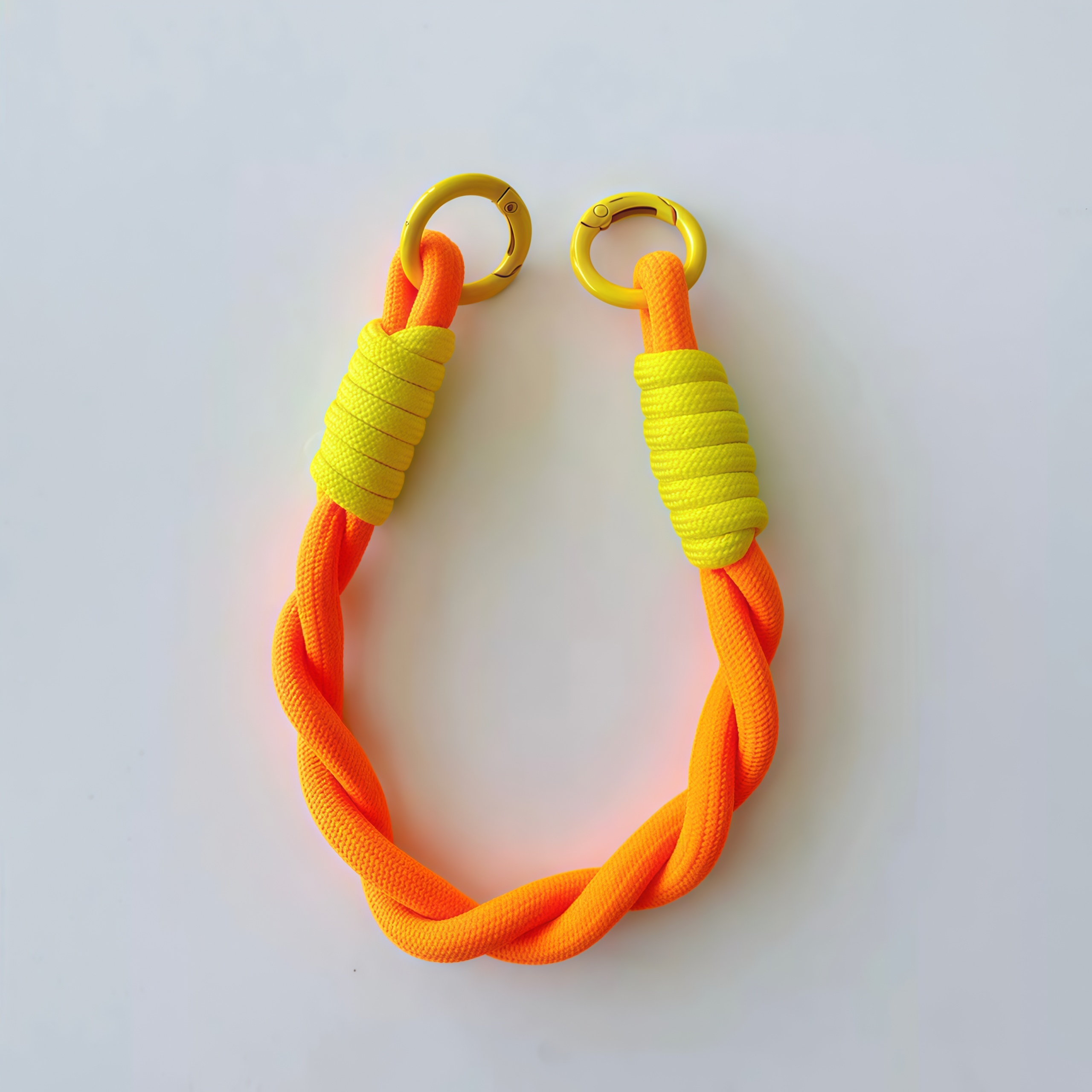 Patterned Double-Ring Lanyard