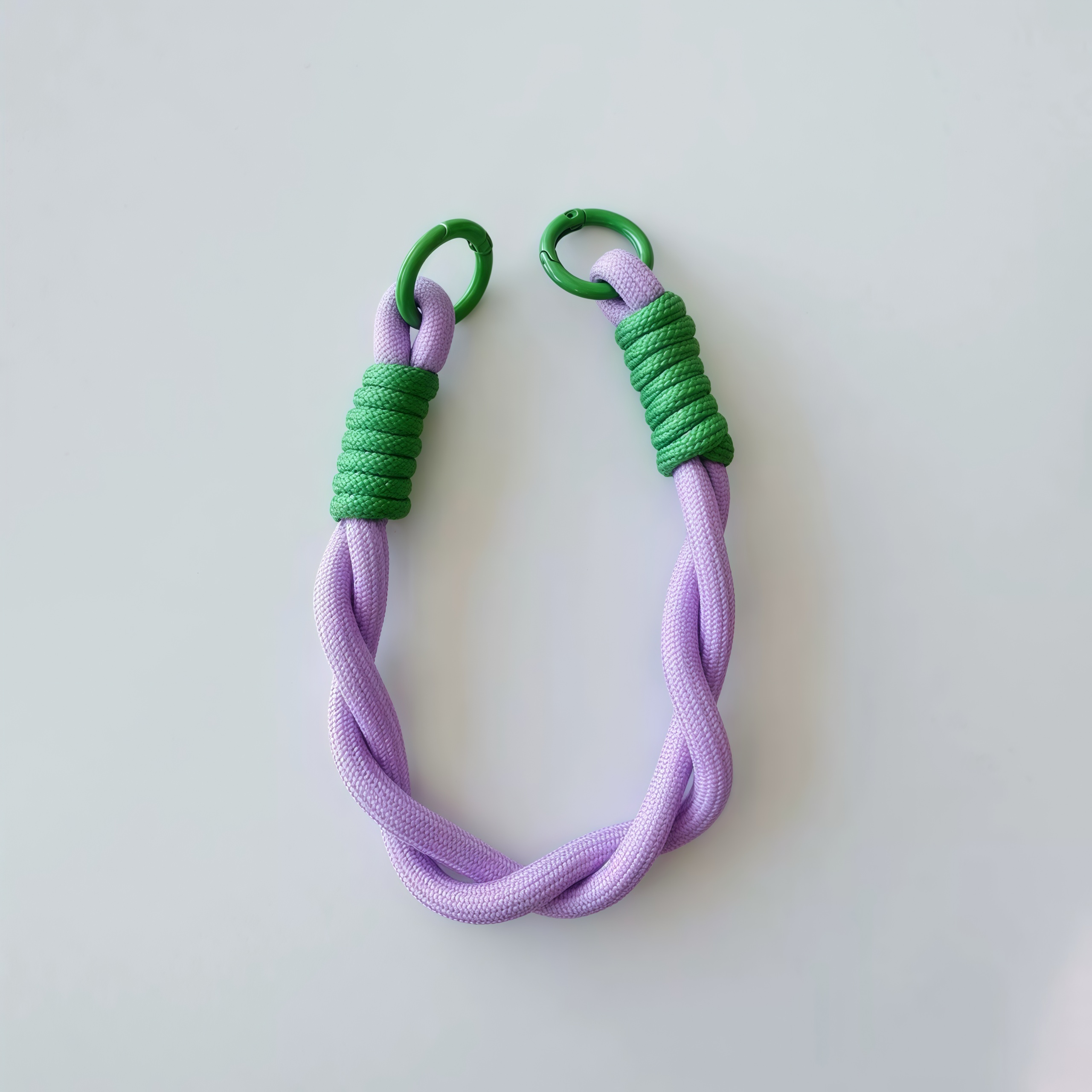 Patterned Double-Ring Lanyard