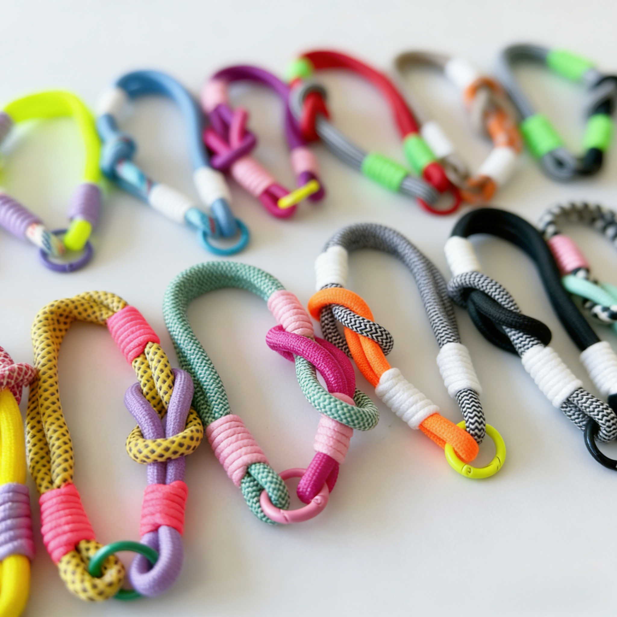 Color-block single-loop lanyard
