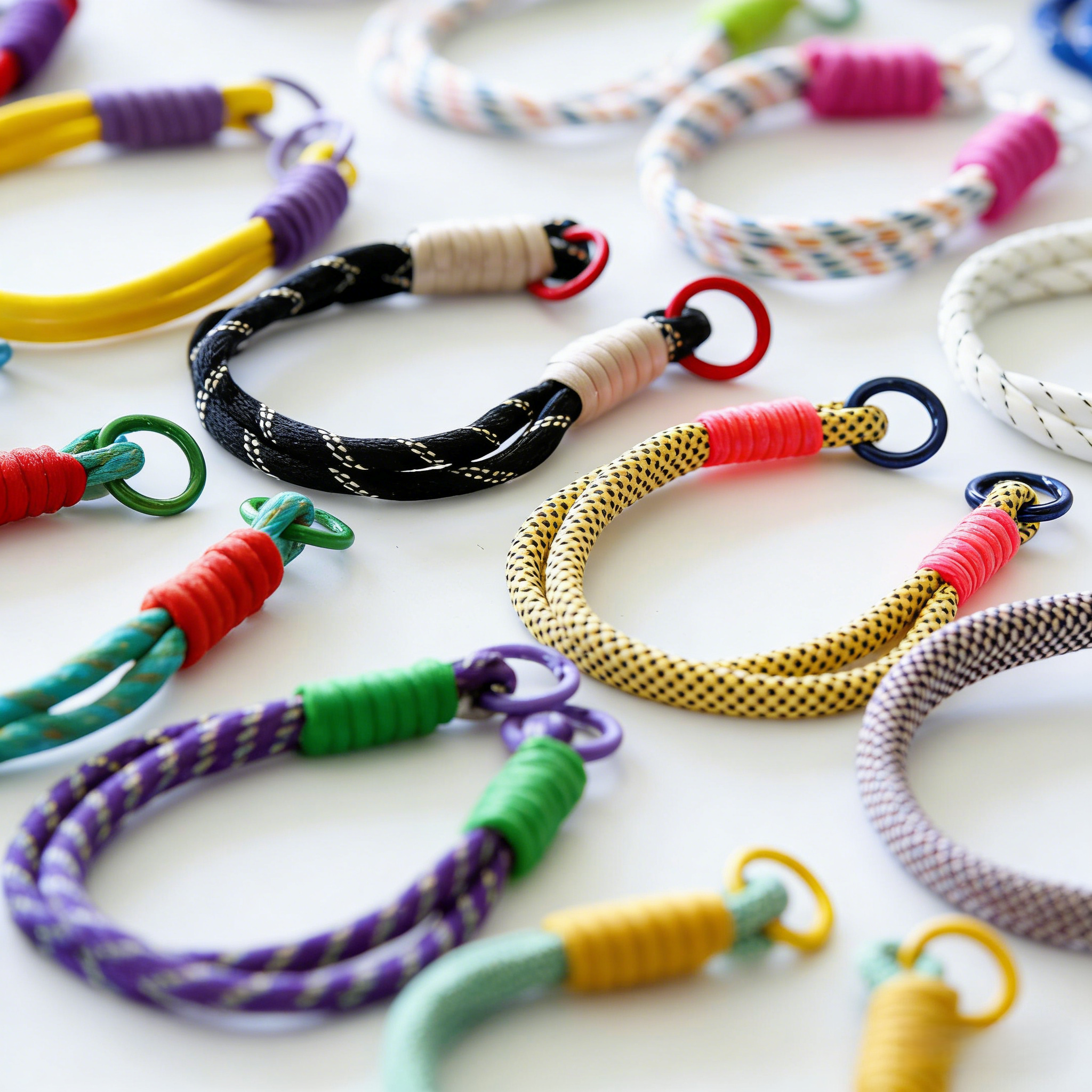 Patterned Double-Ring Lanyard