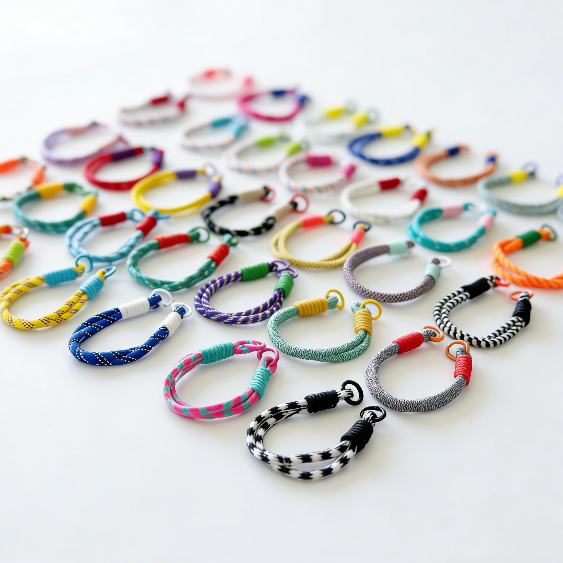 Patterned Double-Ring Lanyard