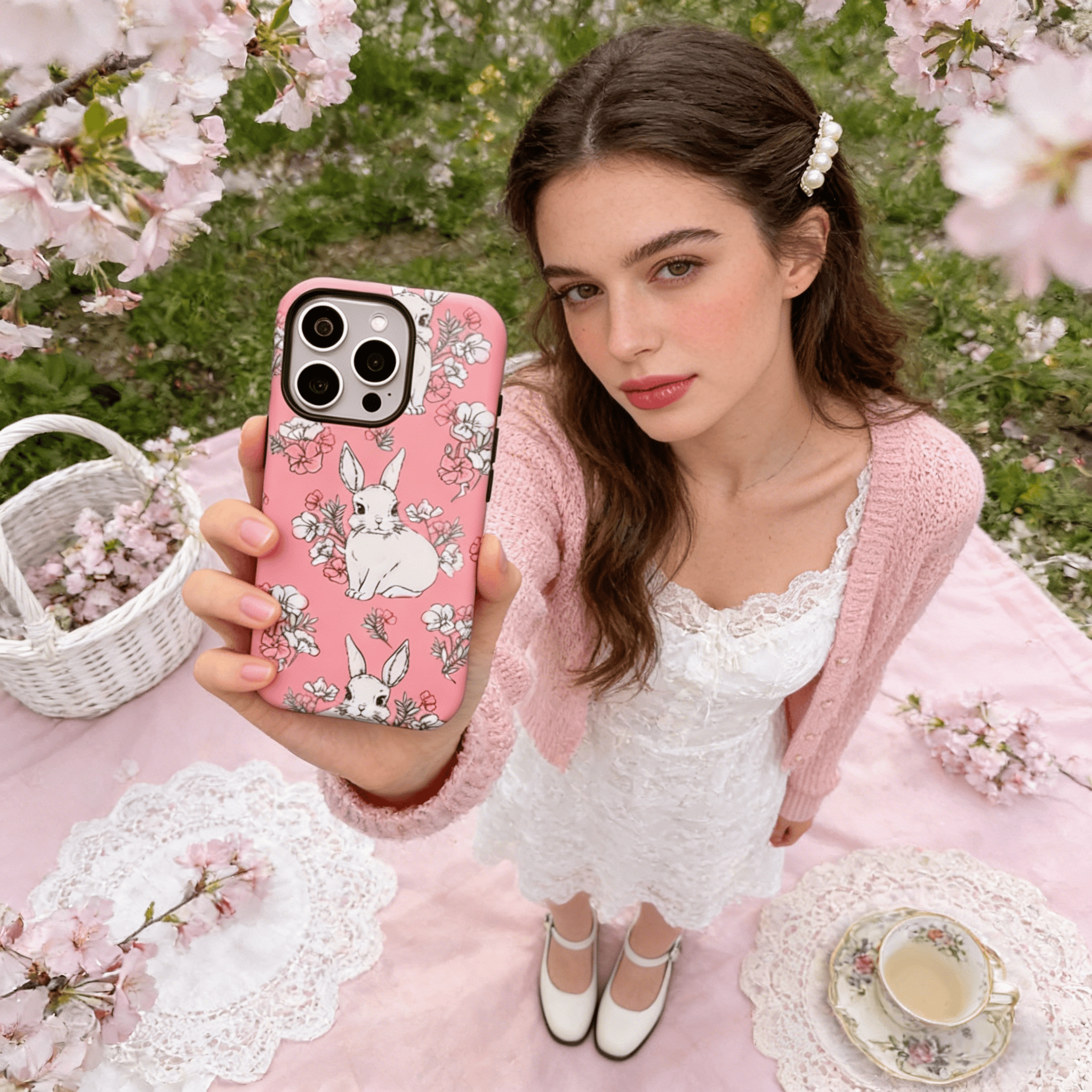 Floral Bunny Reverie