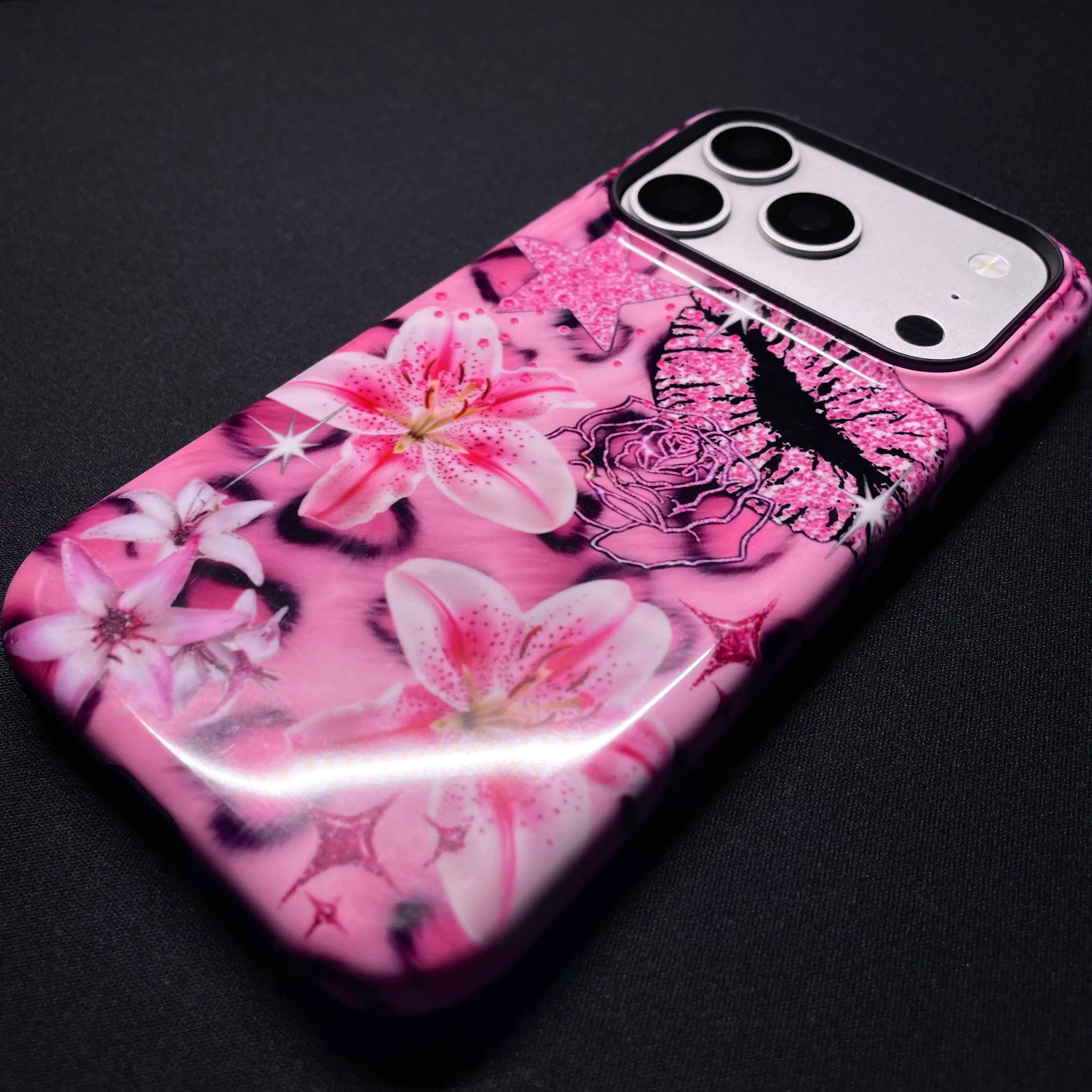Bold Pink Lily Kiss