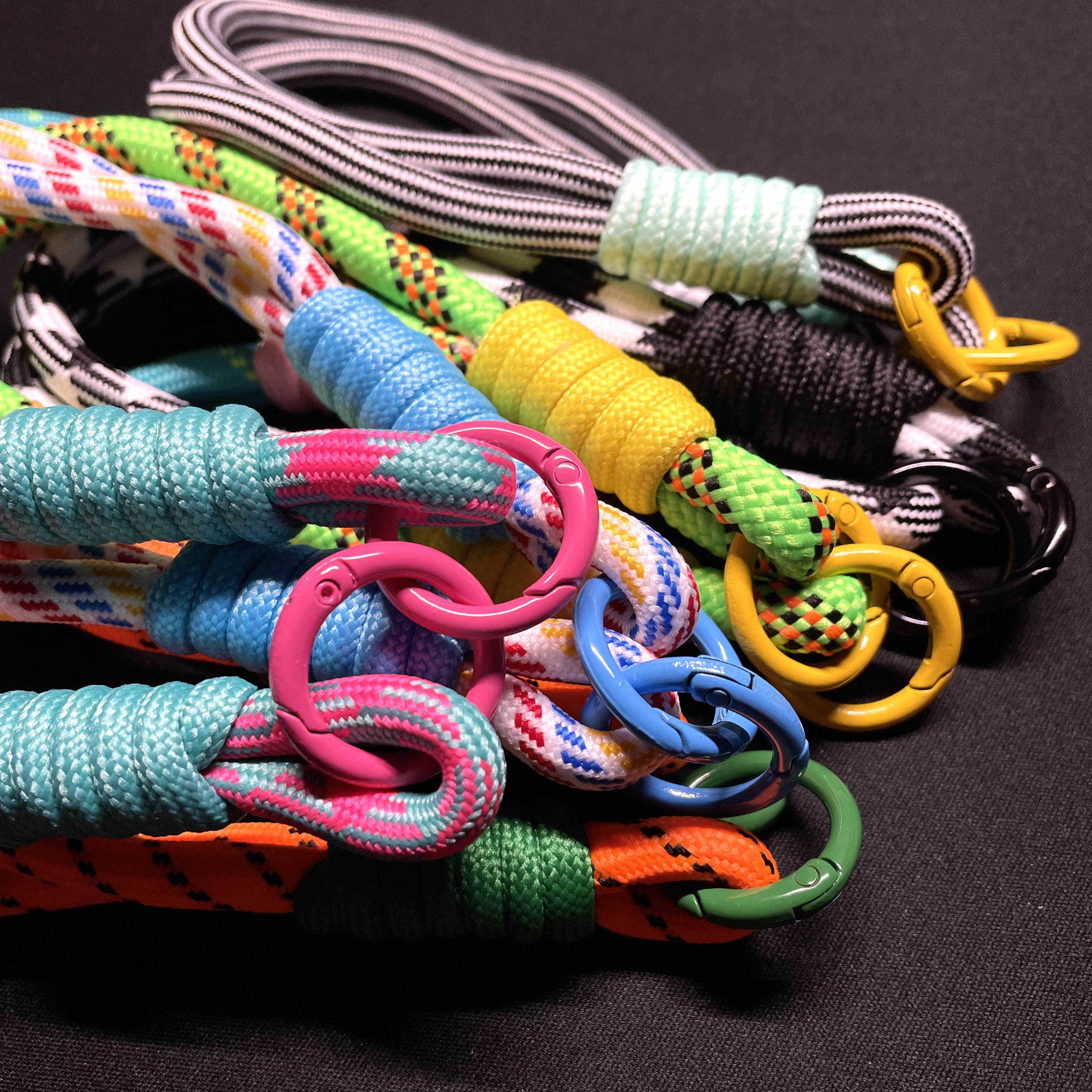 Patterned Double-Ring Lanyard
