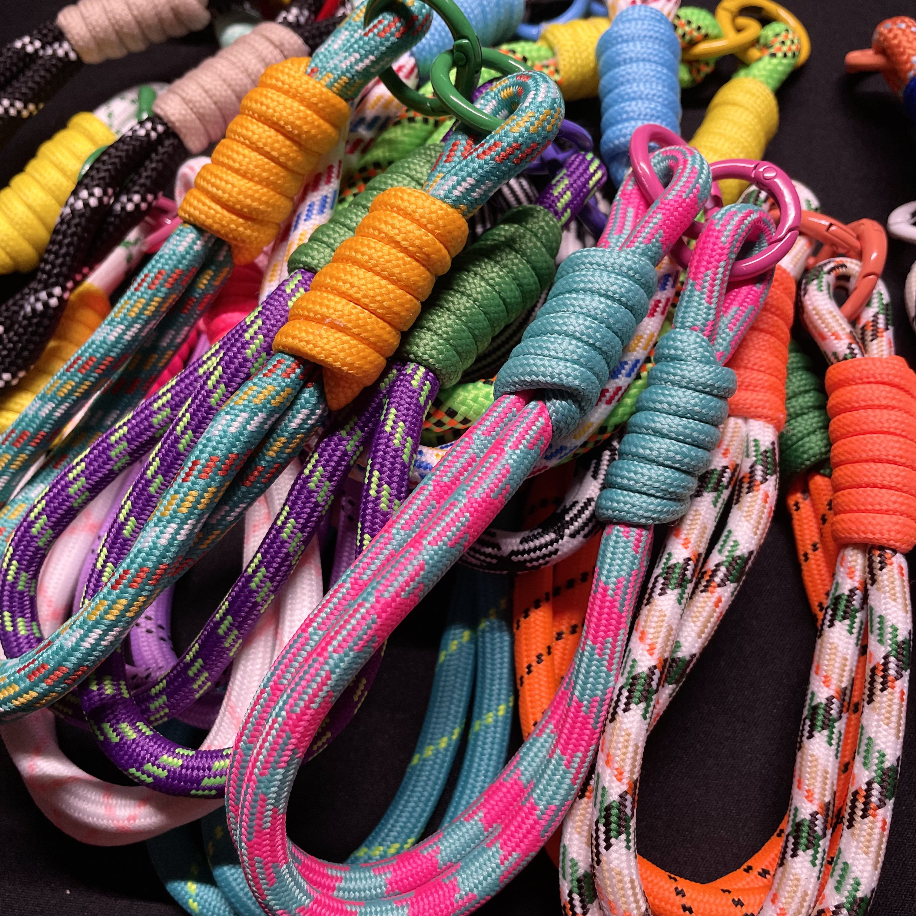 Patterned Double-Ring Lanyard