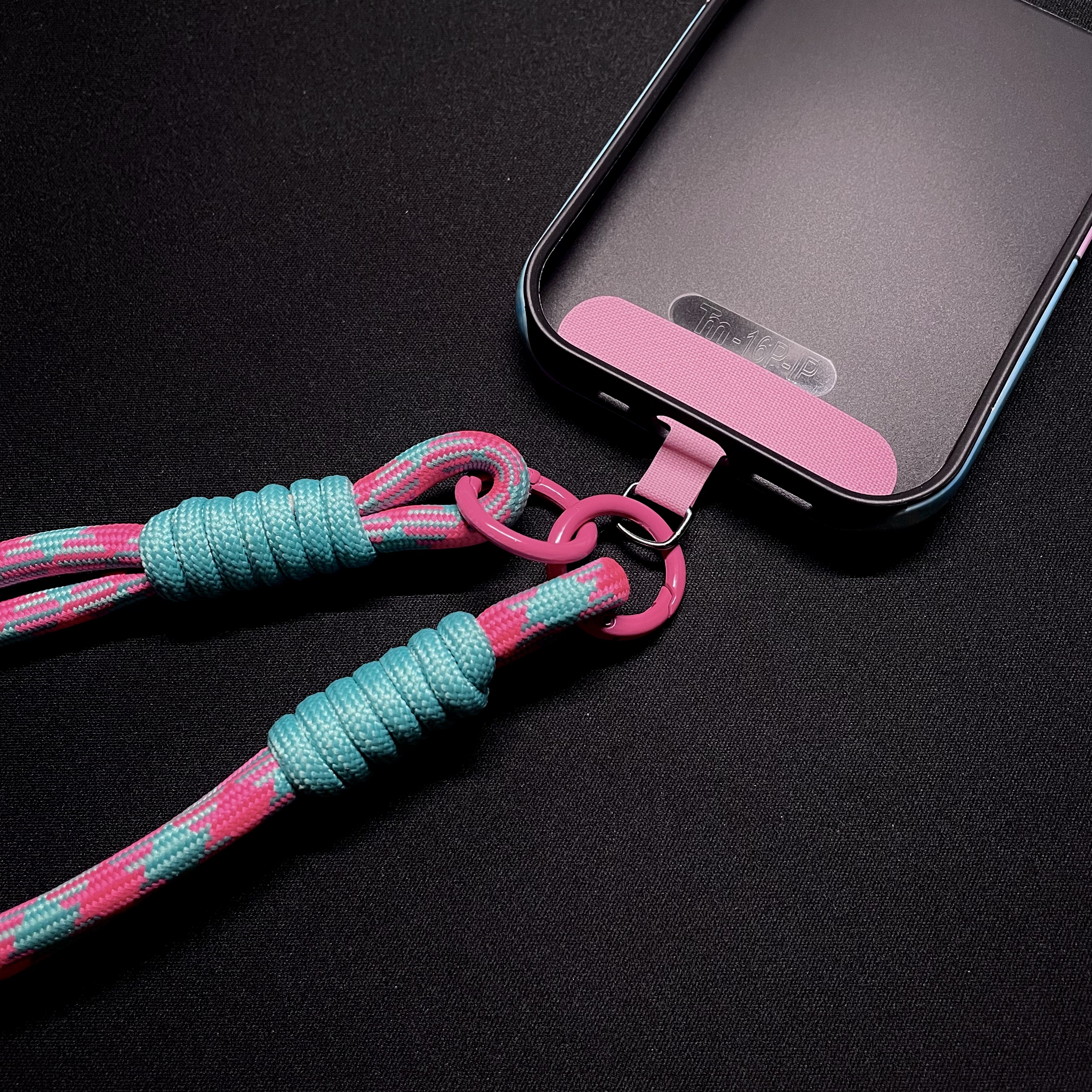Patterned Double-Ring Lanyard